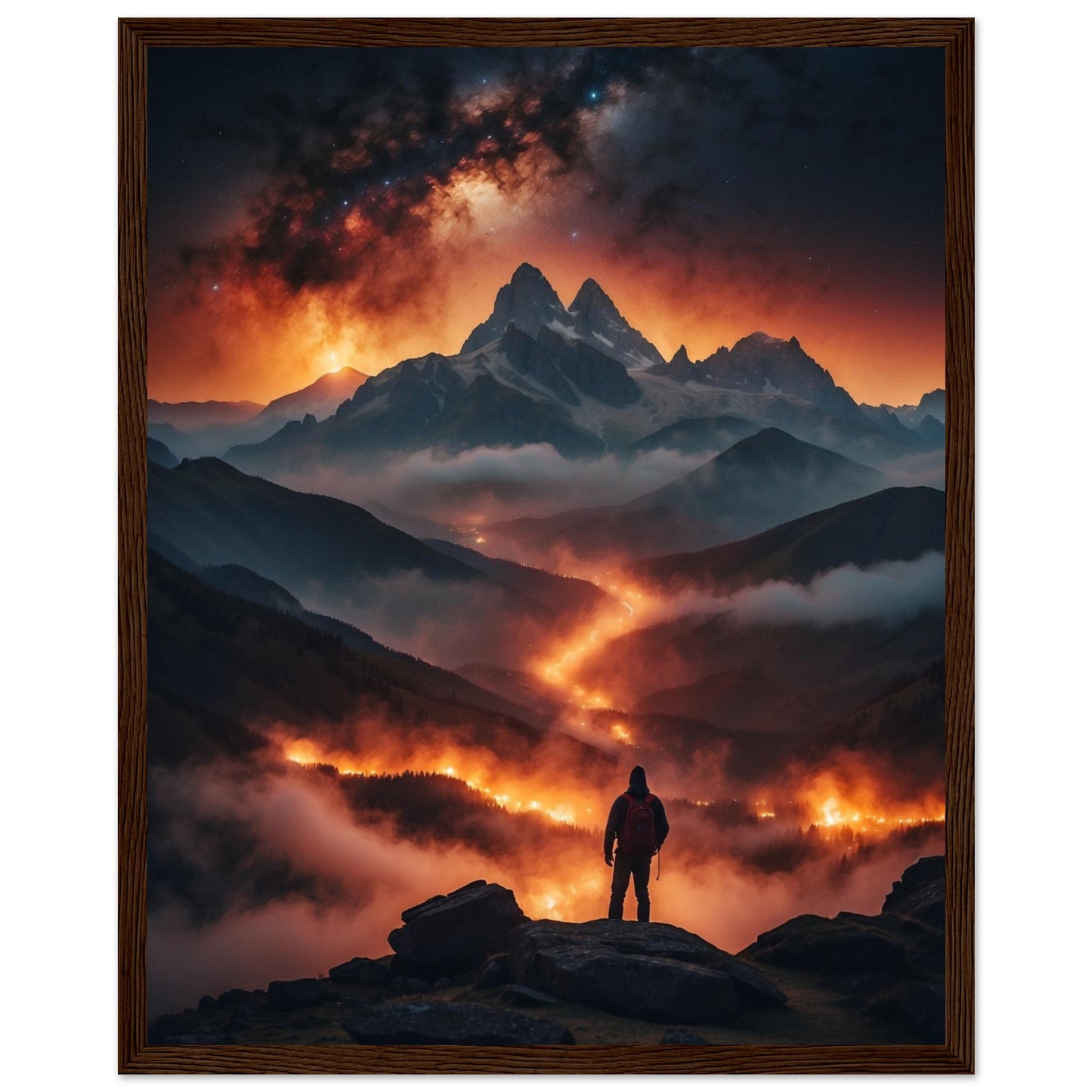 Premium Matte Paper Wooden Framed Poster