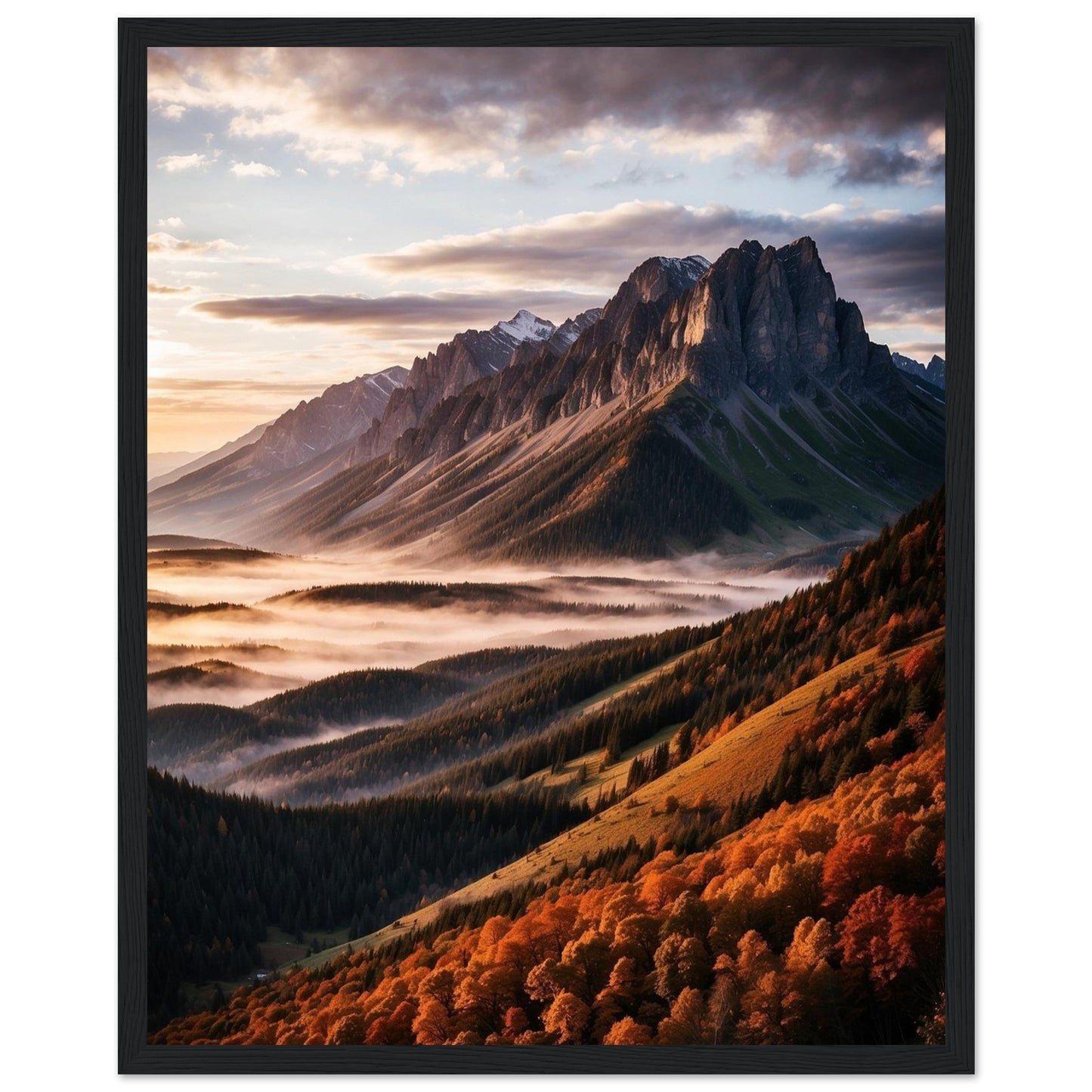 Premium Matte Paper Wooden Framed Poster