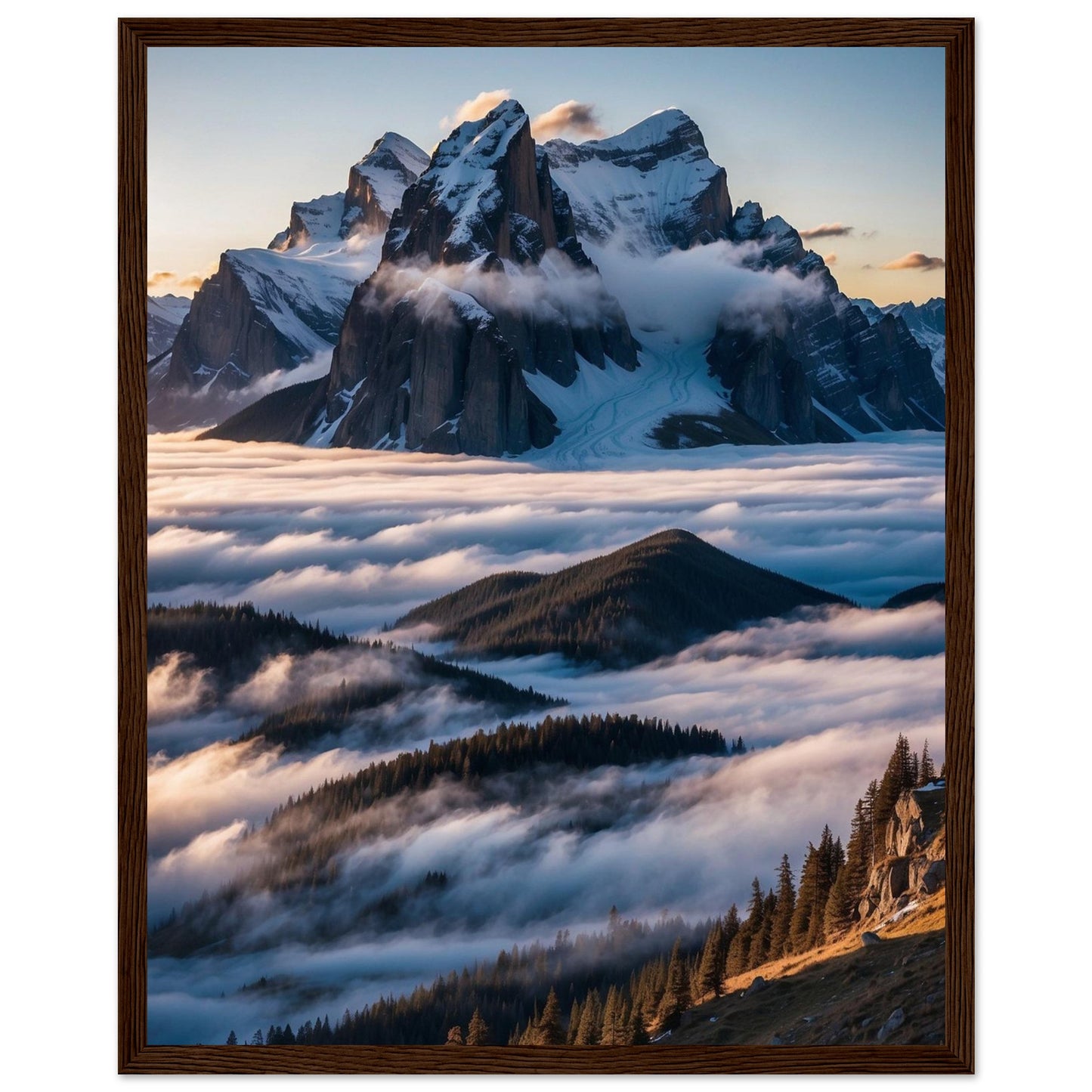Premium Matte Paper Wooden Framed Poster