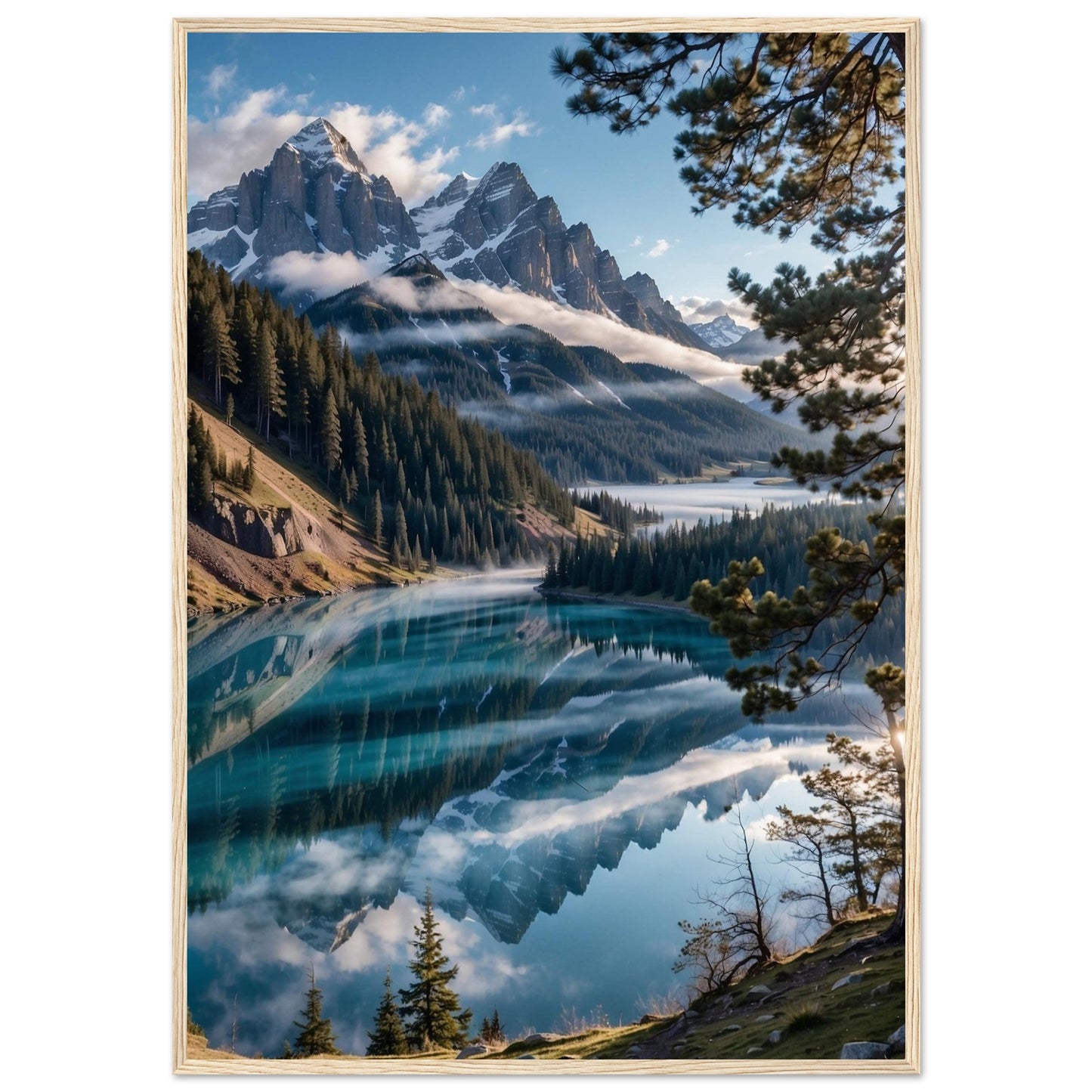 Premium Matte Paper Wooden Framed Poster