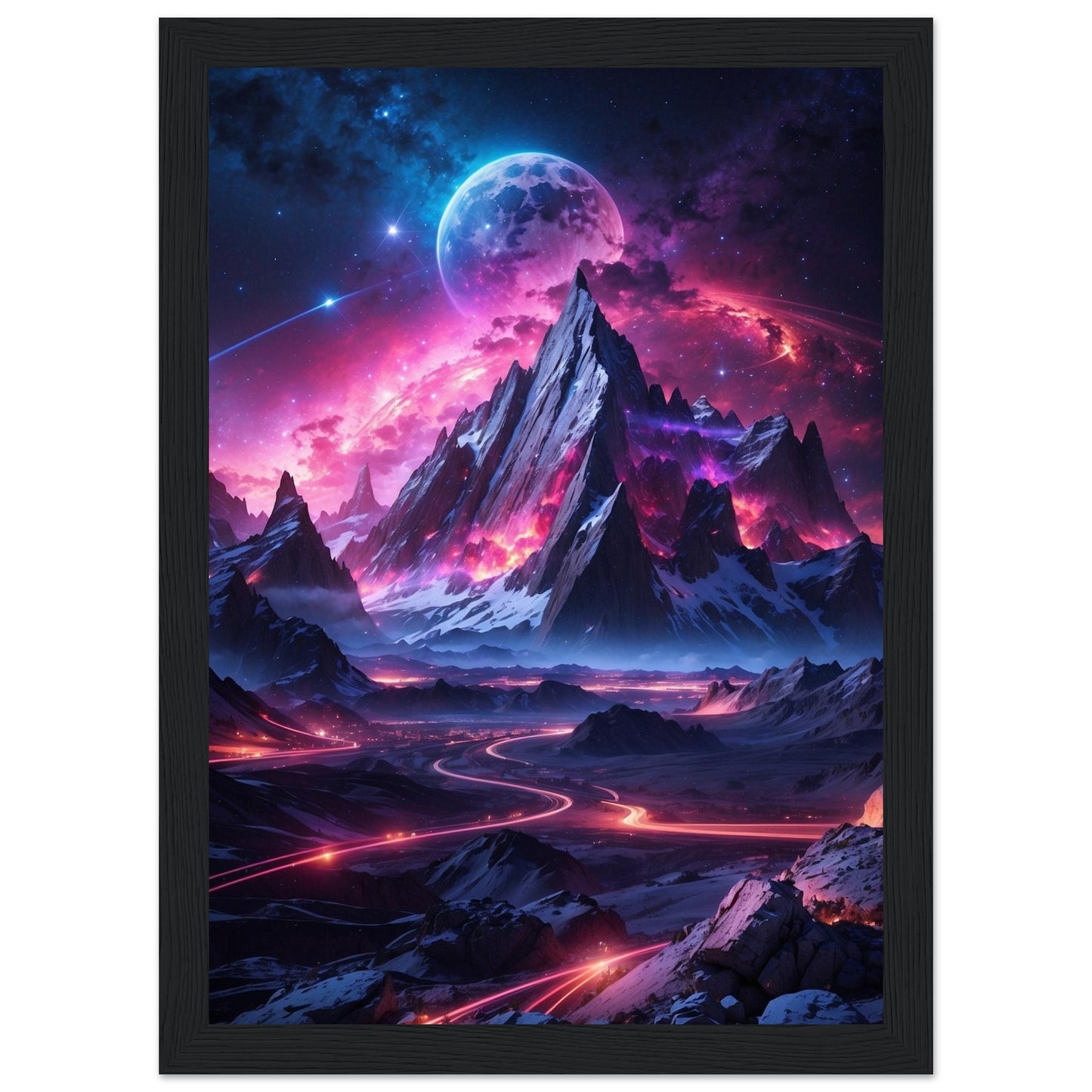 Premium Matte Paper Wooden Framed Poster