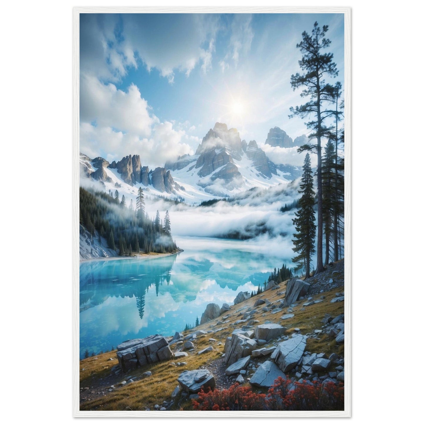 Premium Matte Paper Wooden Framed Poster