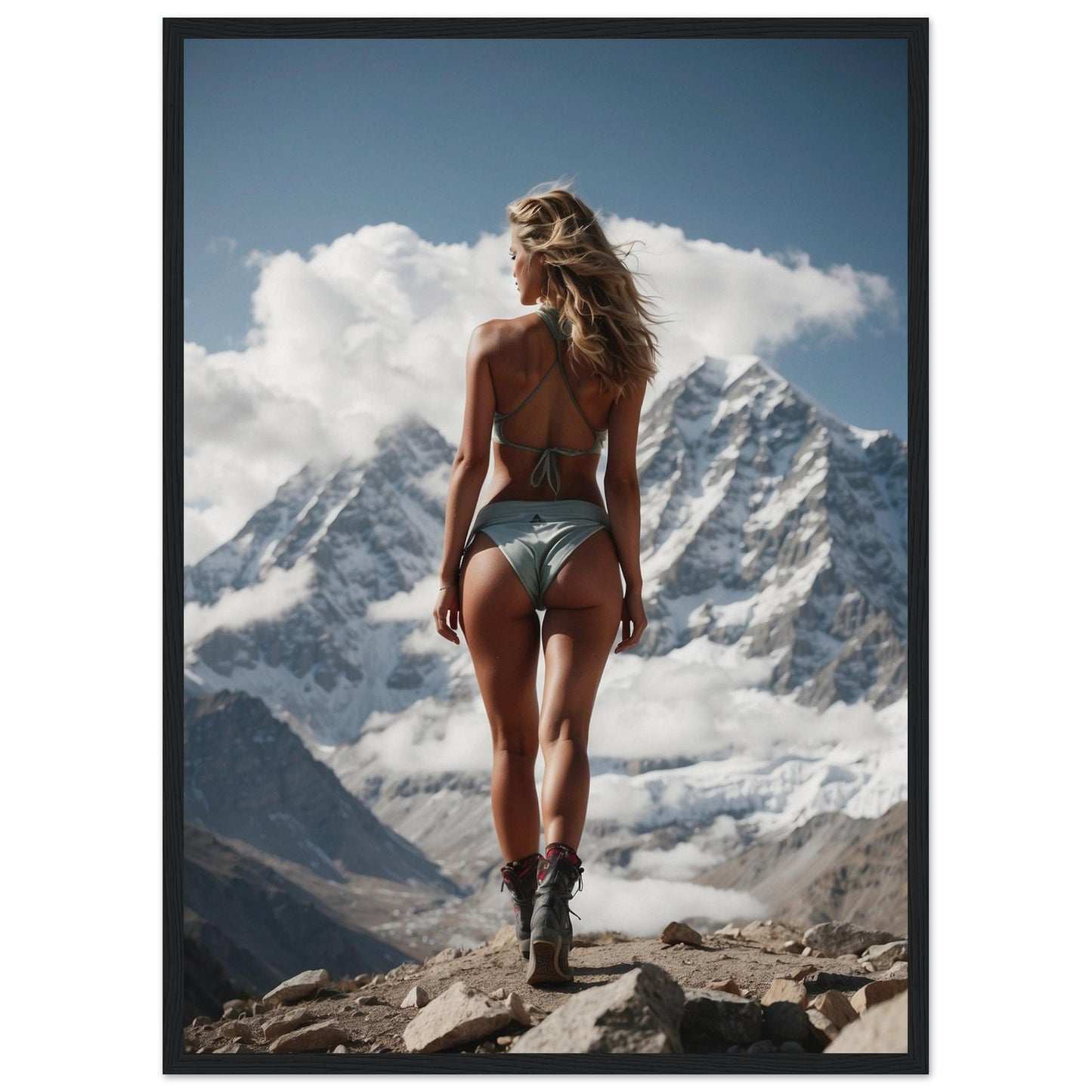Premium Matte Paper Wooden Framed Poster