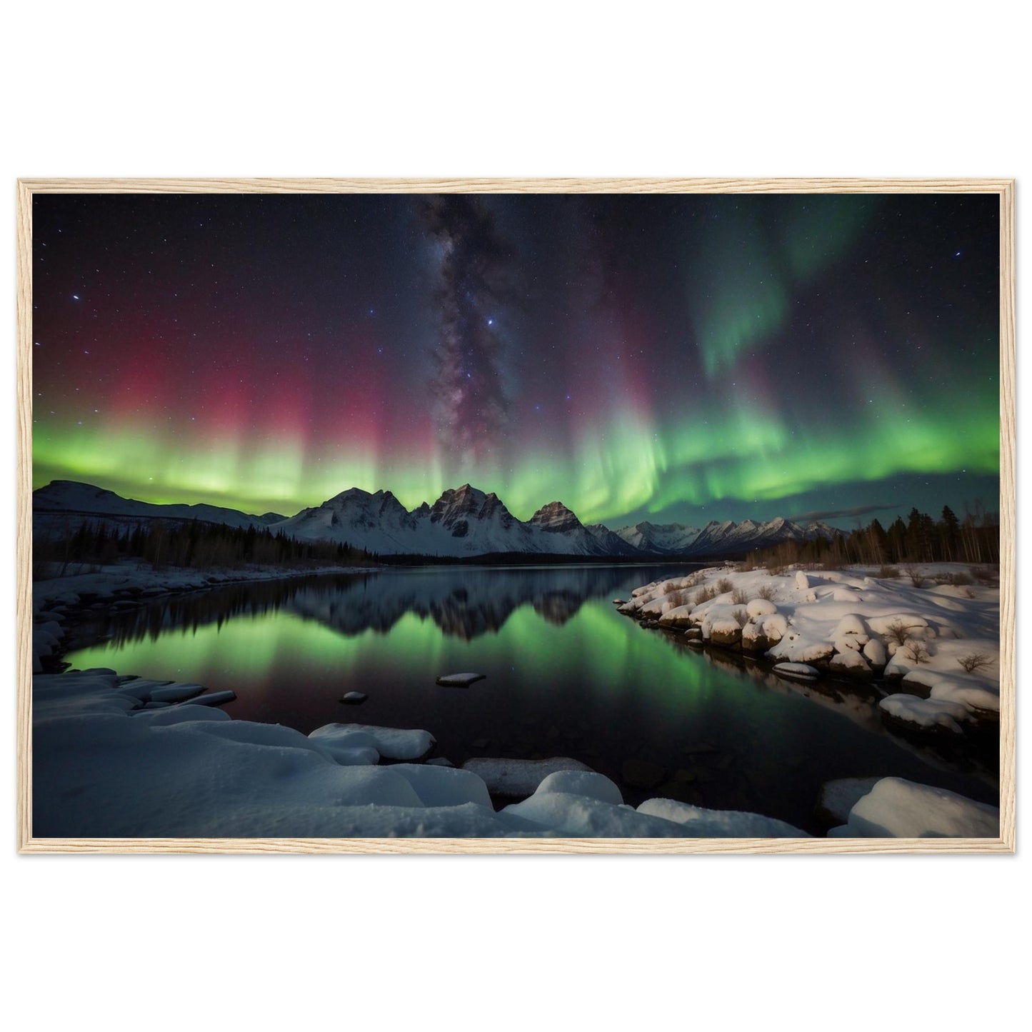 Premium Matte Paper Wooden Framed Poster