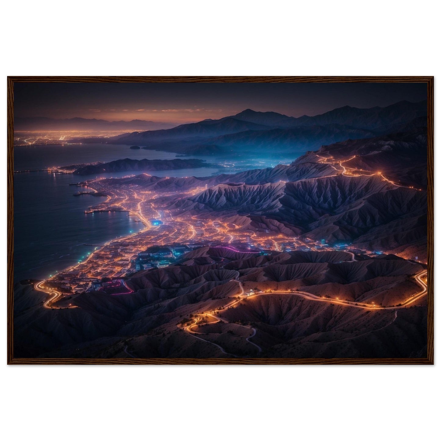 Premium Matte Paper Wooden Framed Poster