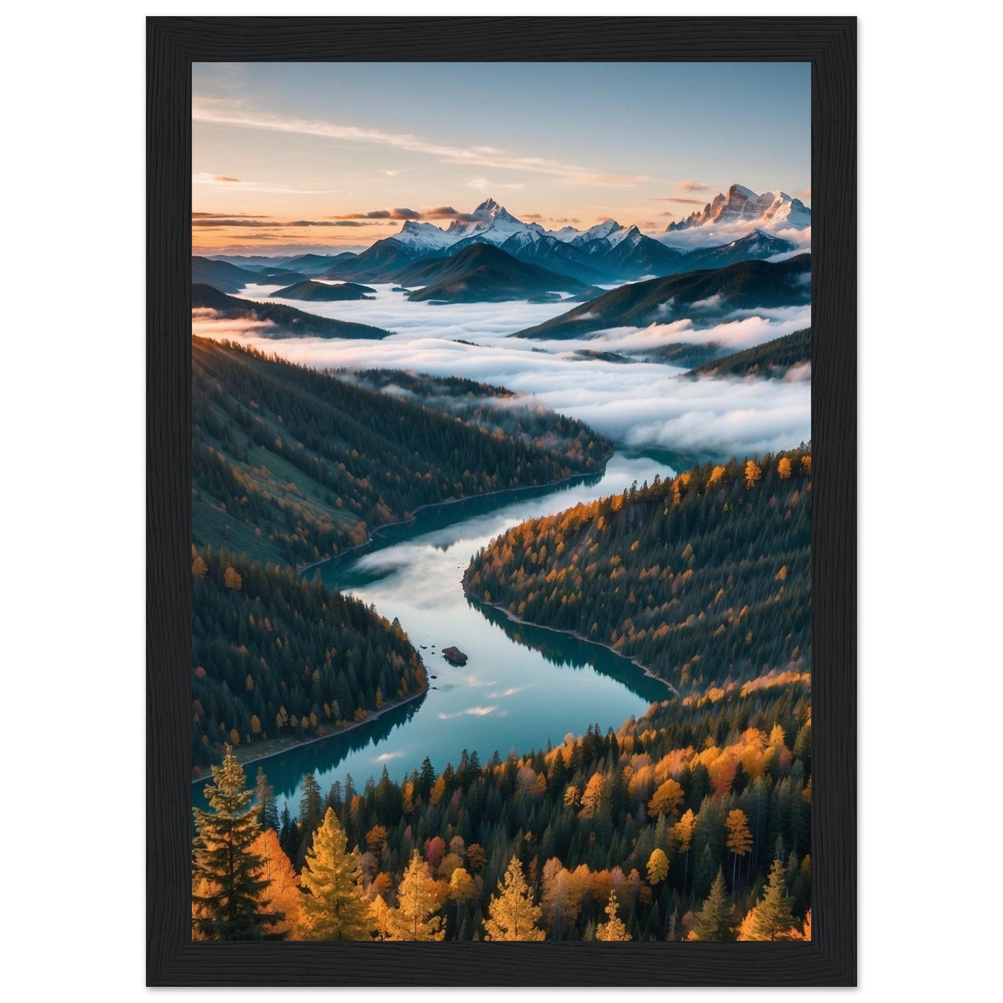 Premium Matte Paper Wooden Framed Poster