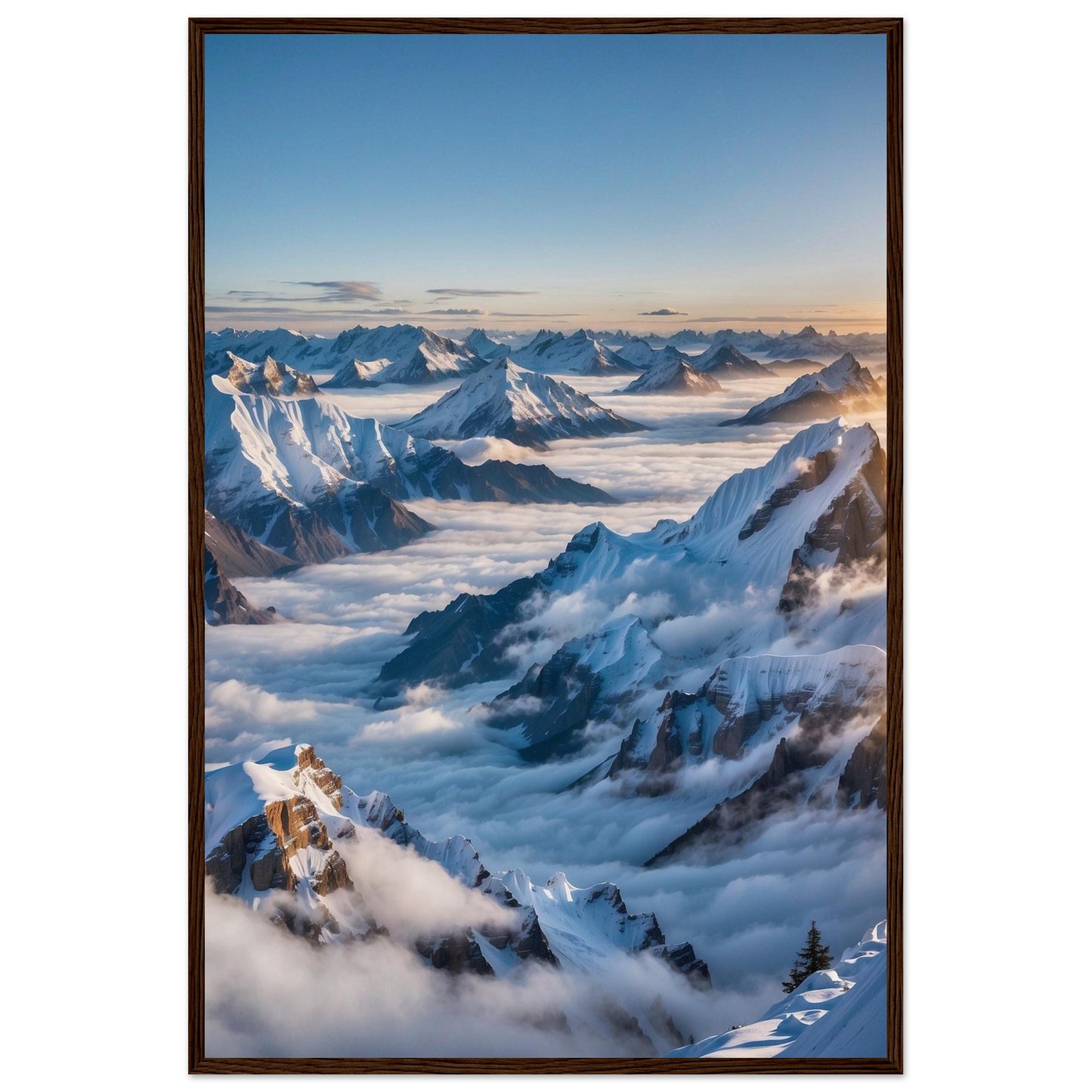 Premium Matte Paper Wooden Framed Poster