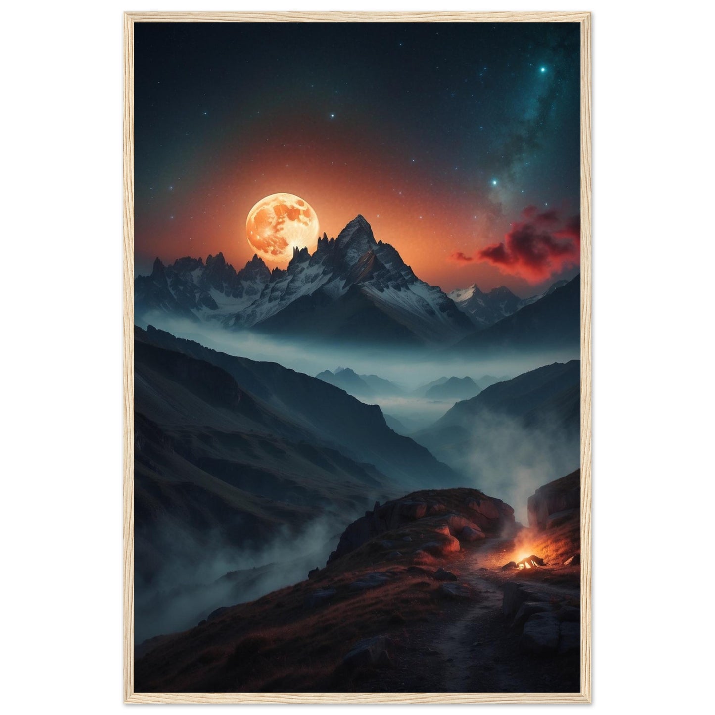 Premium Matte Paper Wooden Framed Poster