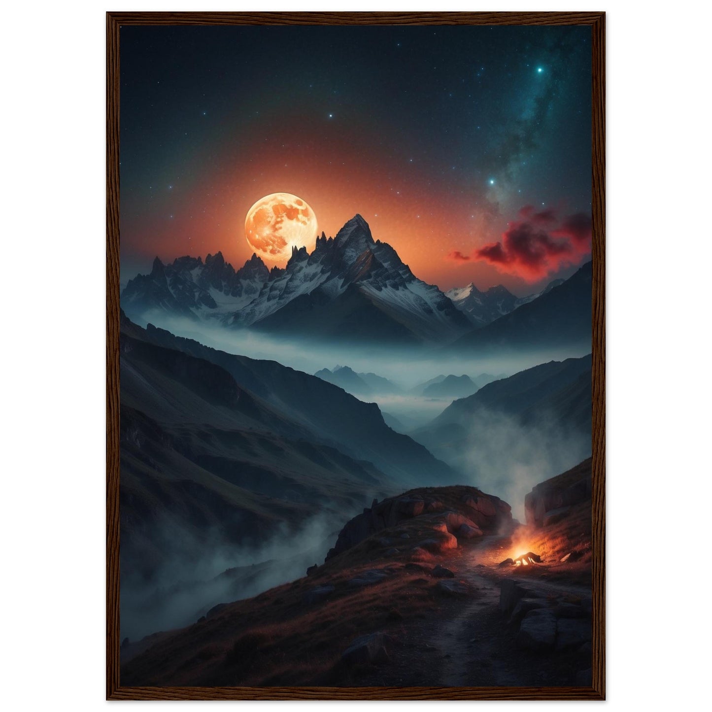 Premium Matte Paper Wooden Framed Poster