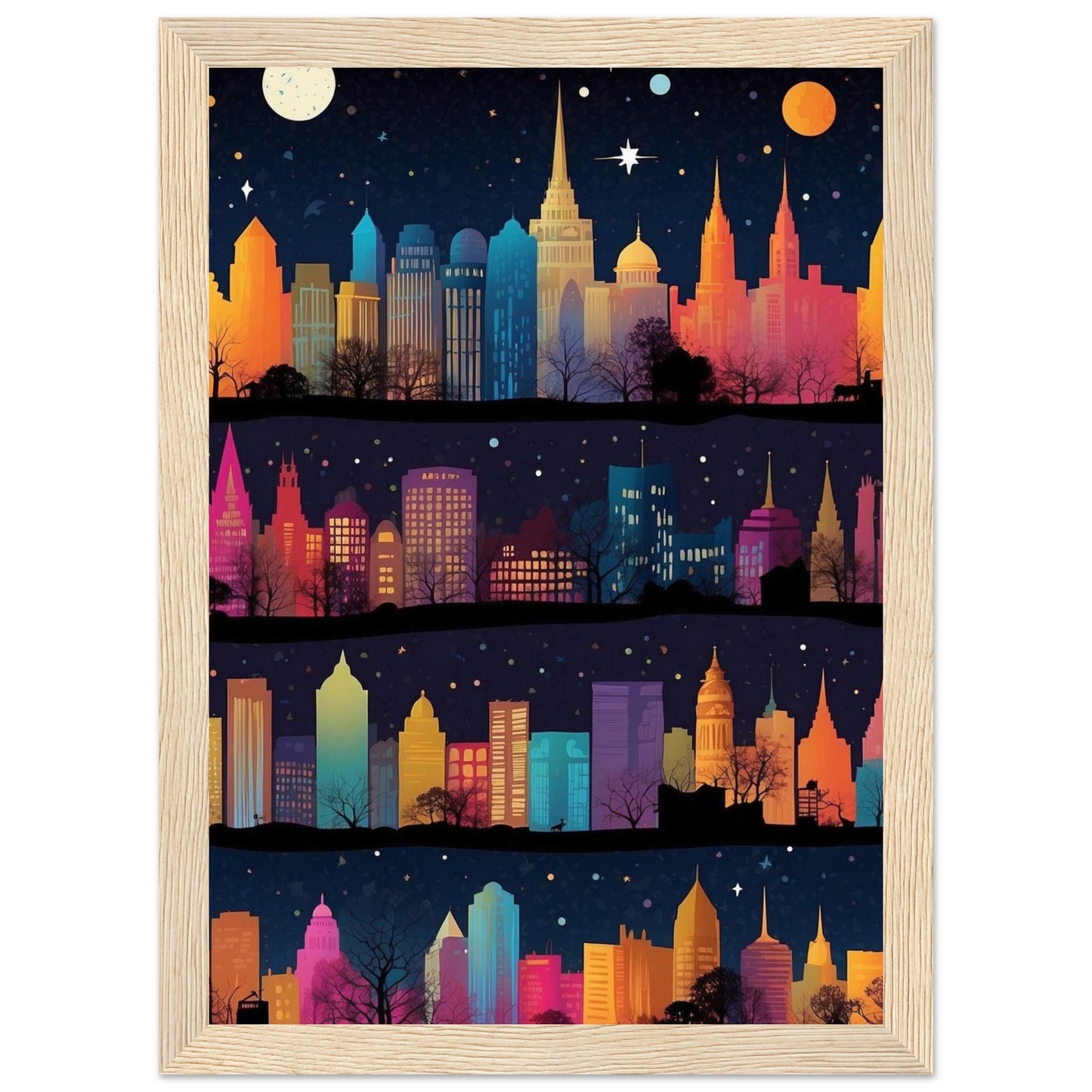 Premium Matte Paper Wooden Framed Poster