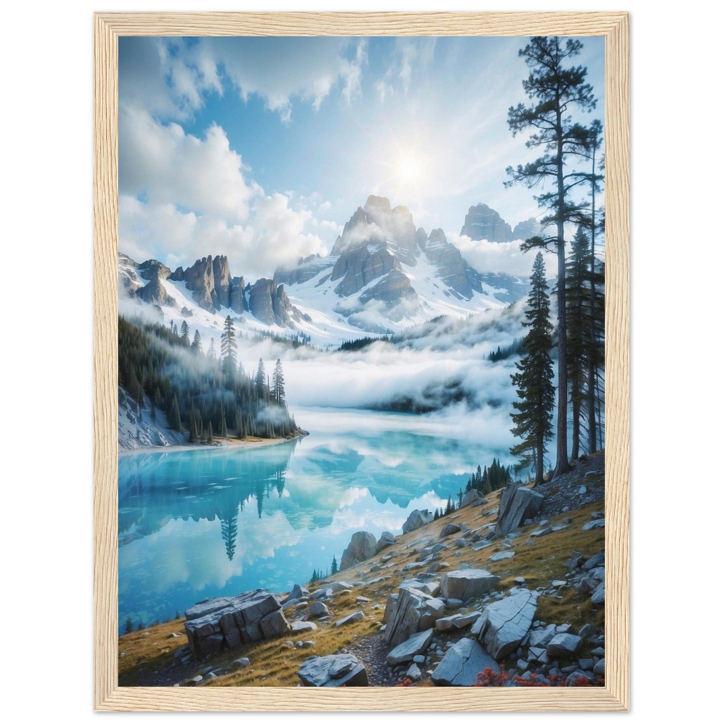 Premium Matte Paper Wooden Framed Poster