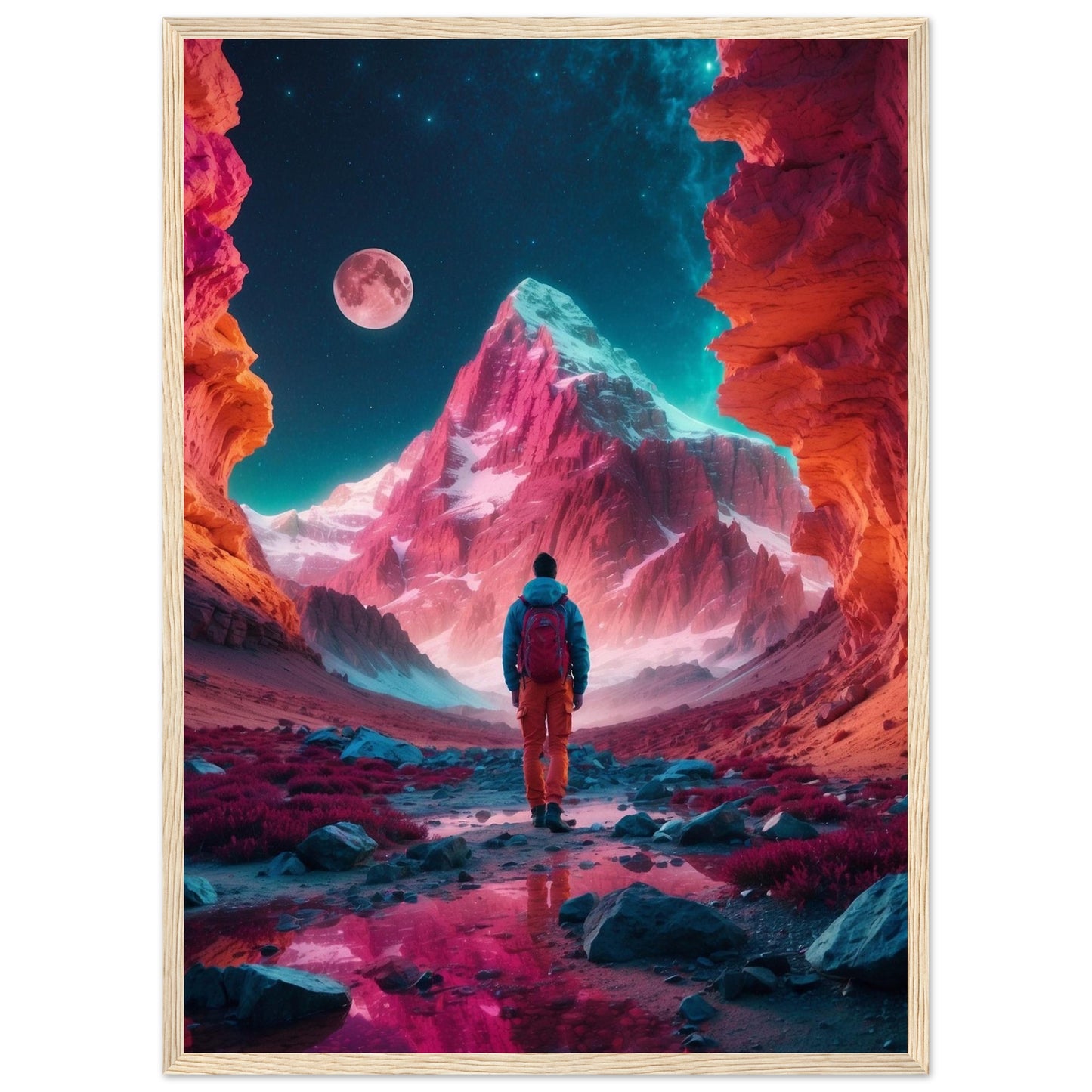 Premium Matte Paper Wooden Framed Poster