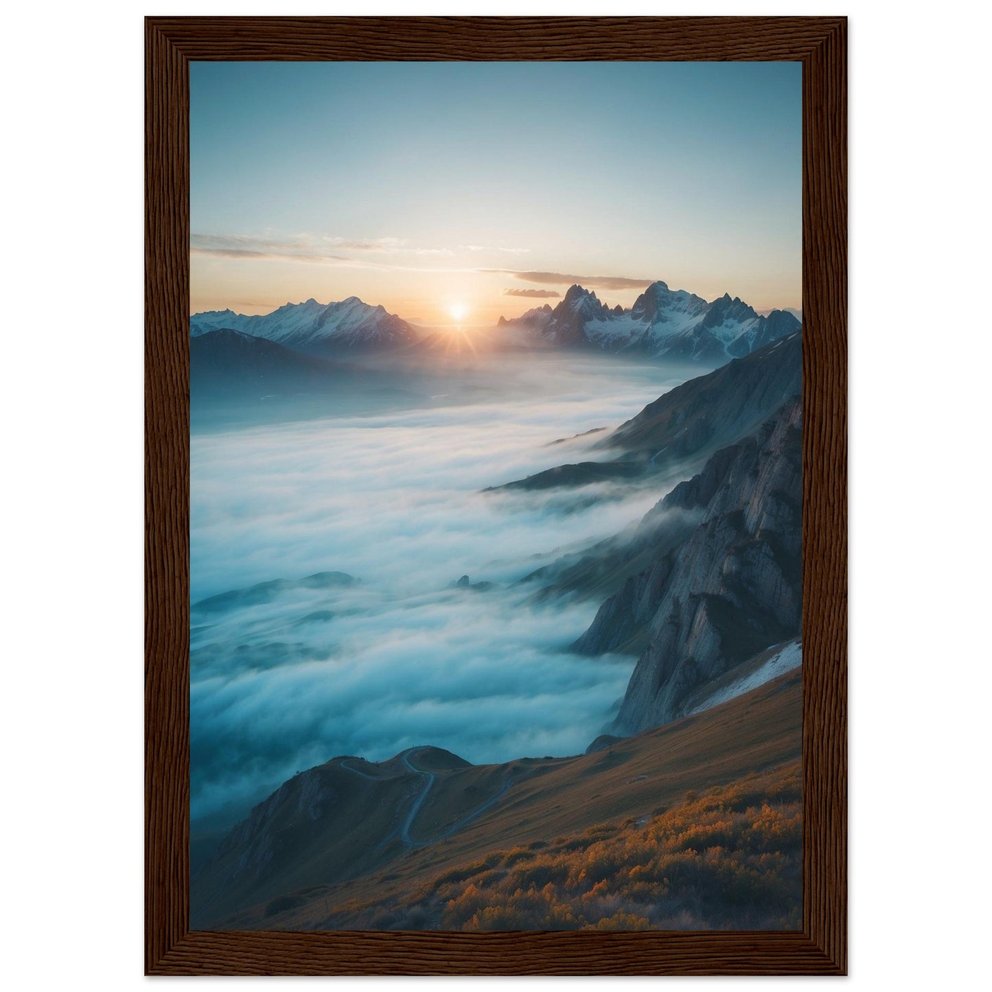 Premium Matte Paper Wooden Framed Poster