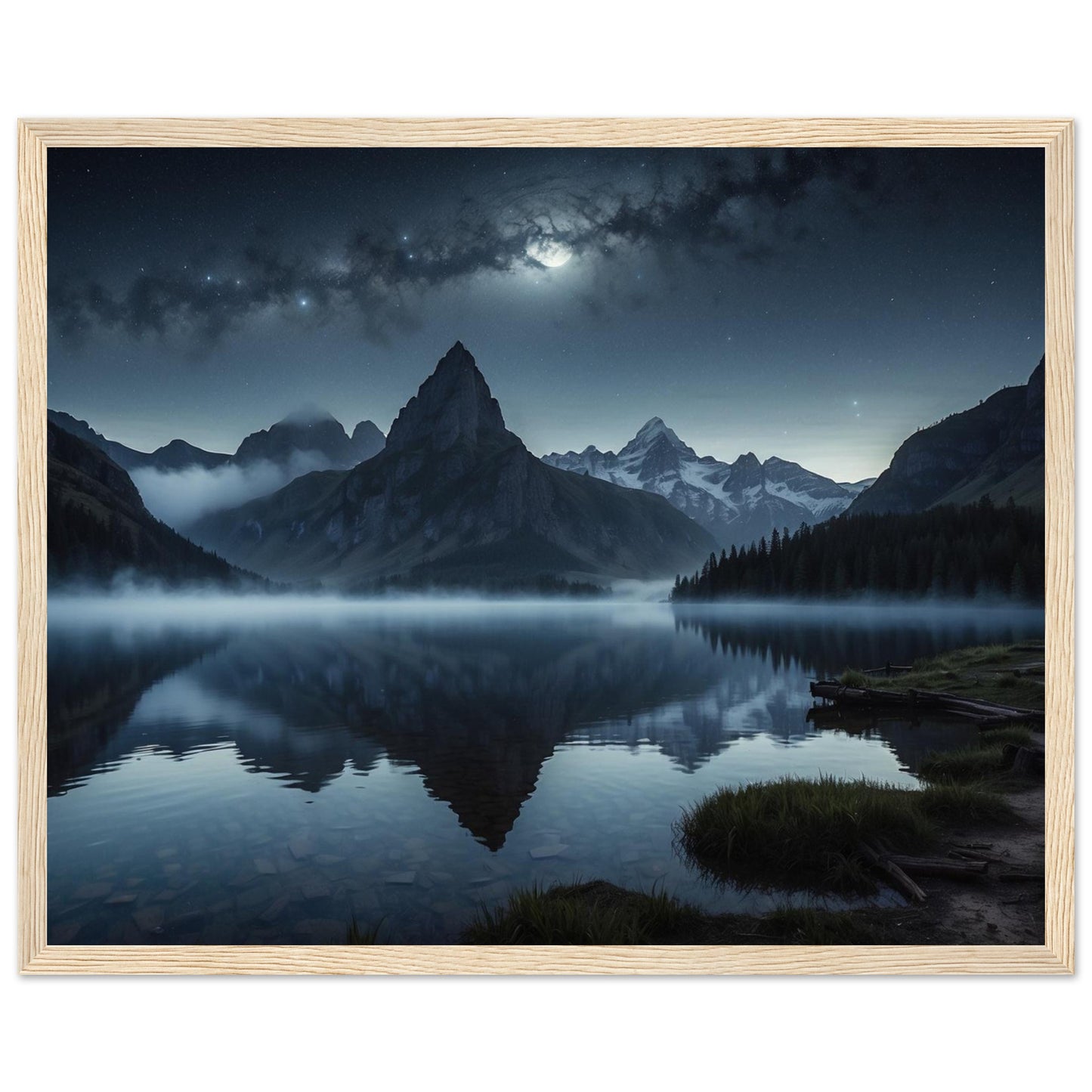 Premium Matte Paper Wooden Framed Poster