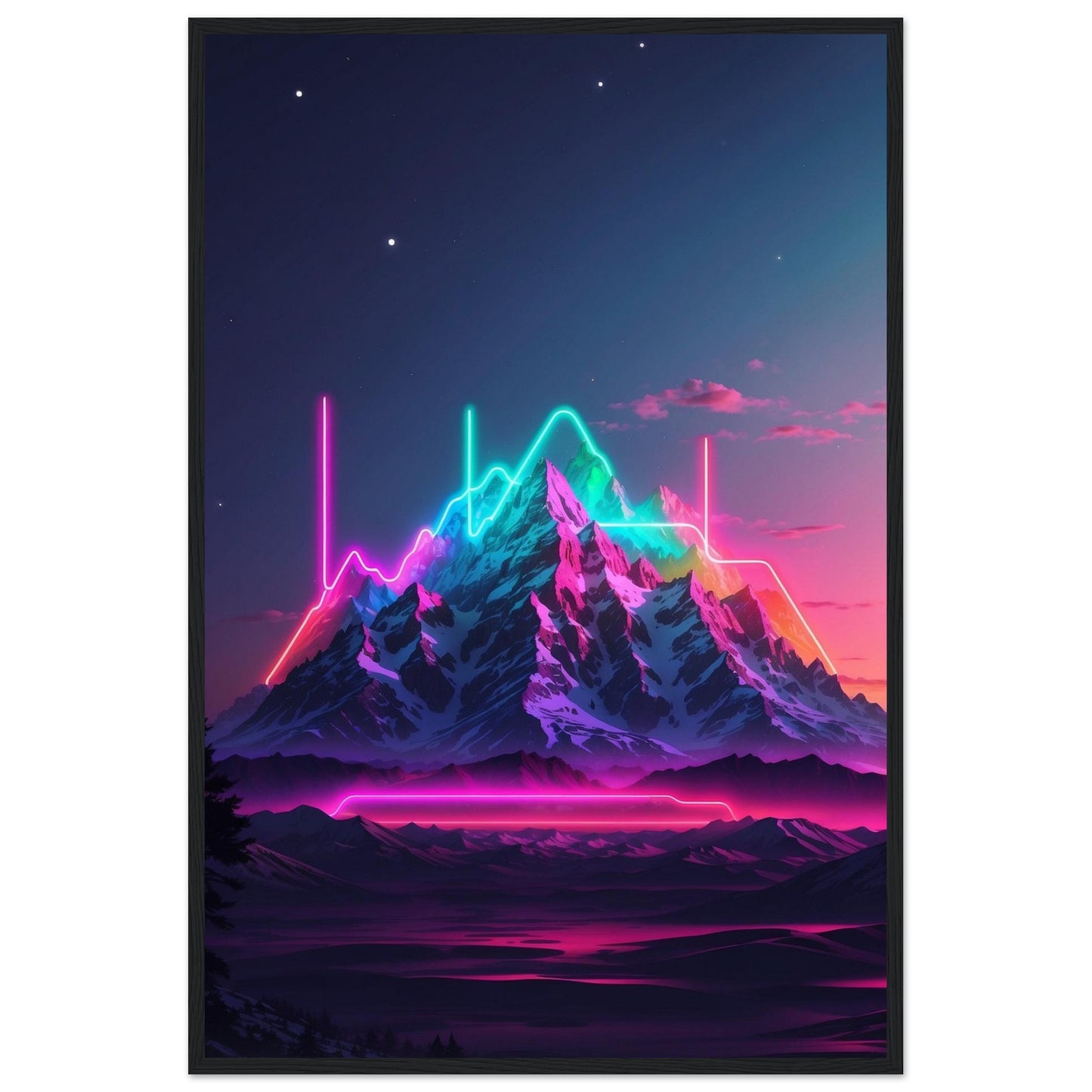 Premium Matte Paper Wooden Framed Poster
