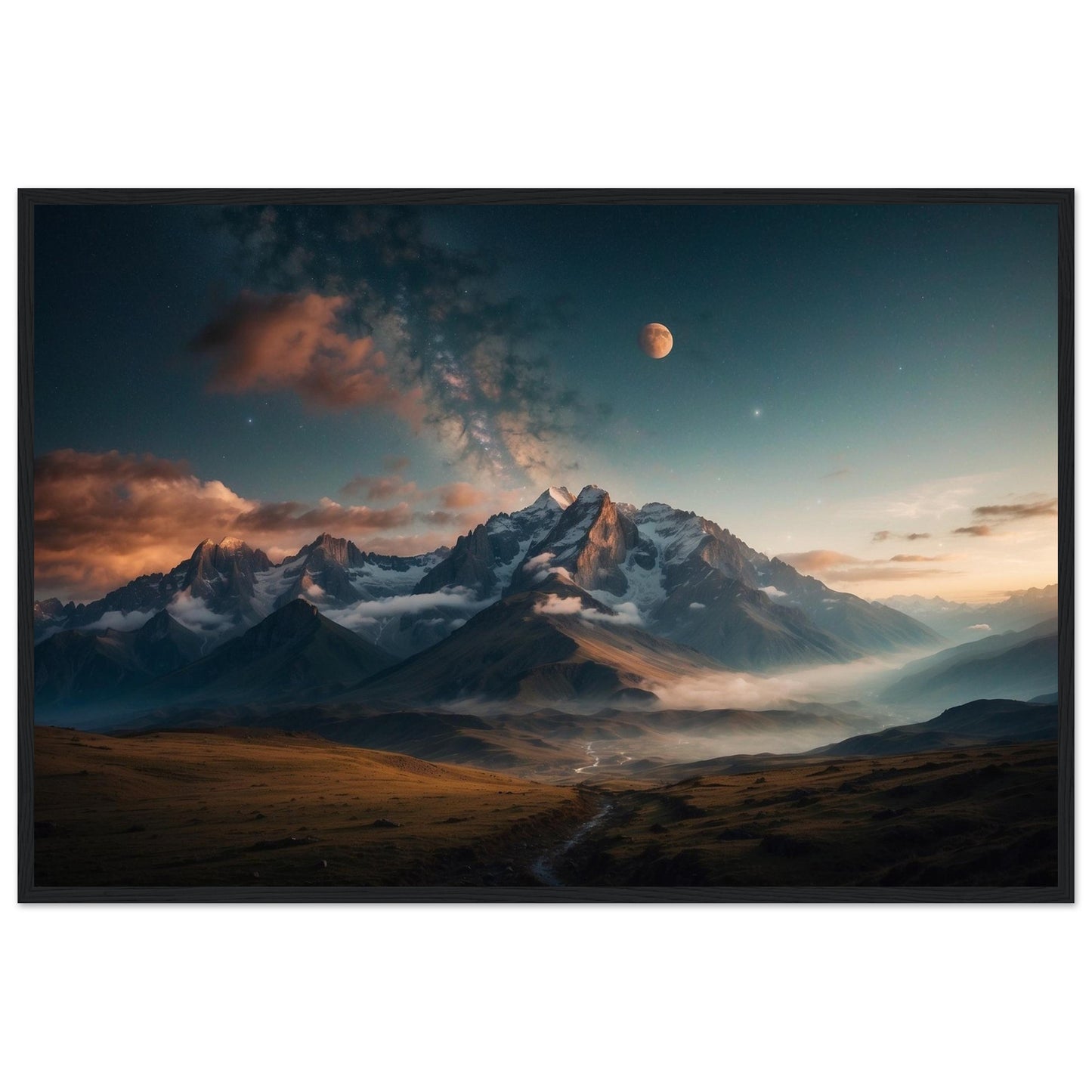 Premium Matte Paper Wooden Framed Poster