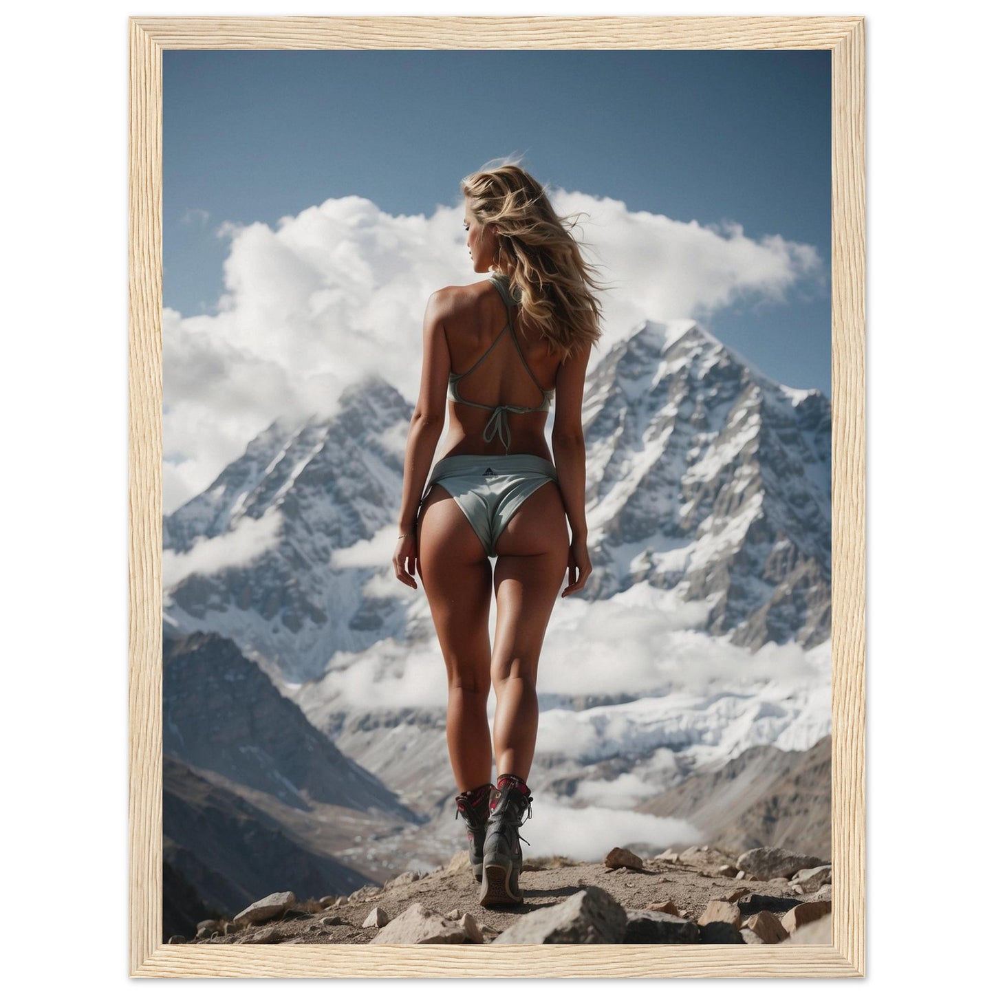 Premium Matte Paper Wooden Framed Poster