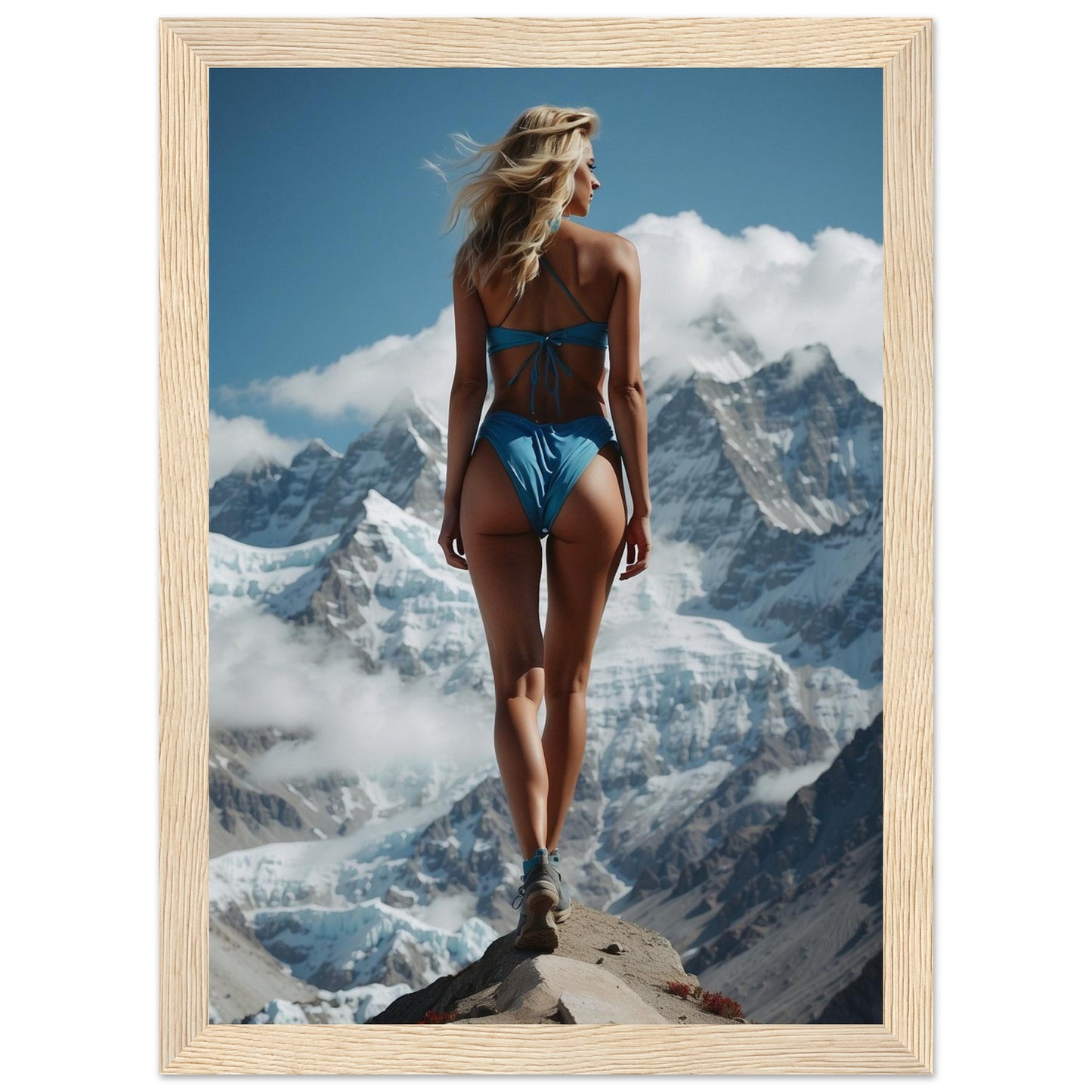Premium Matte Paper Wooden Framed Poster
