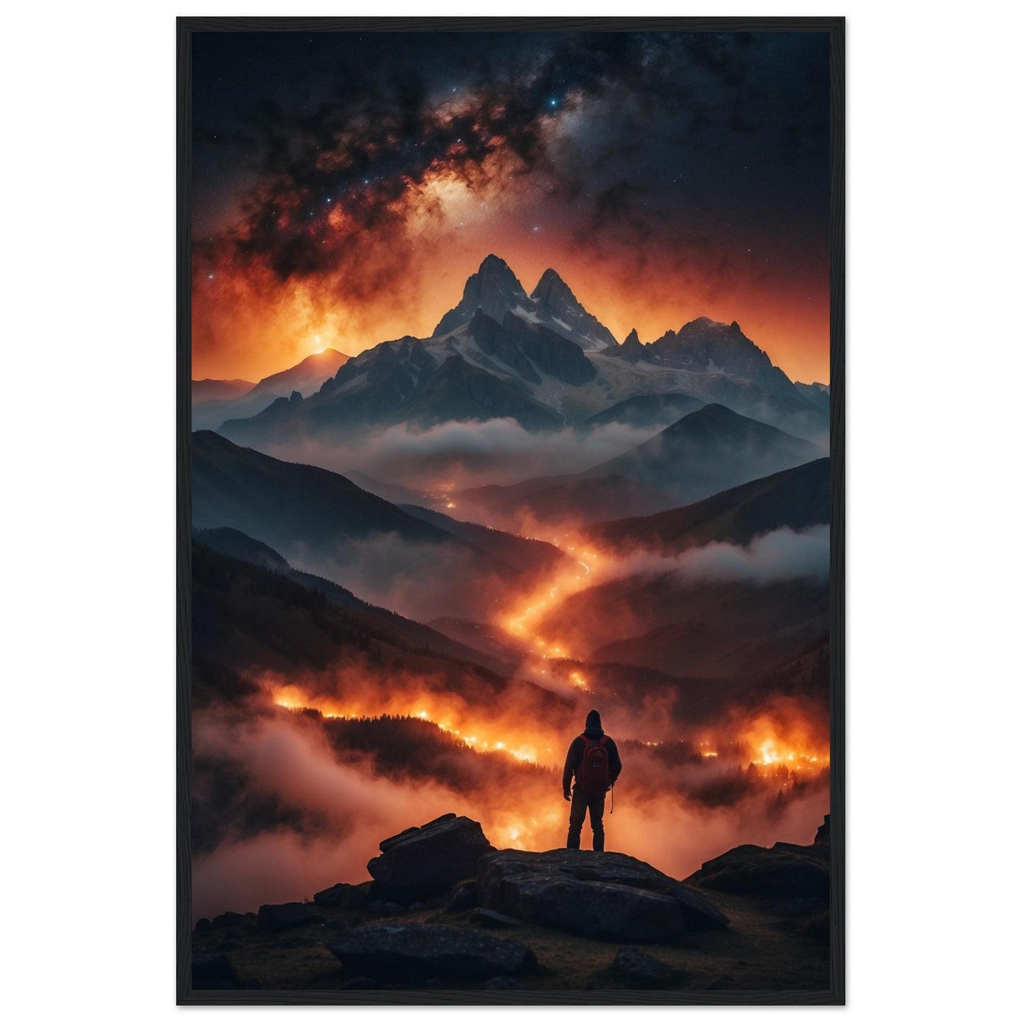 Premium Matte Paper Wooden Framed Poster