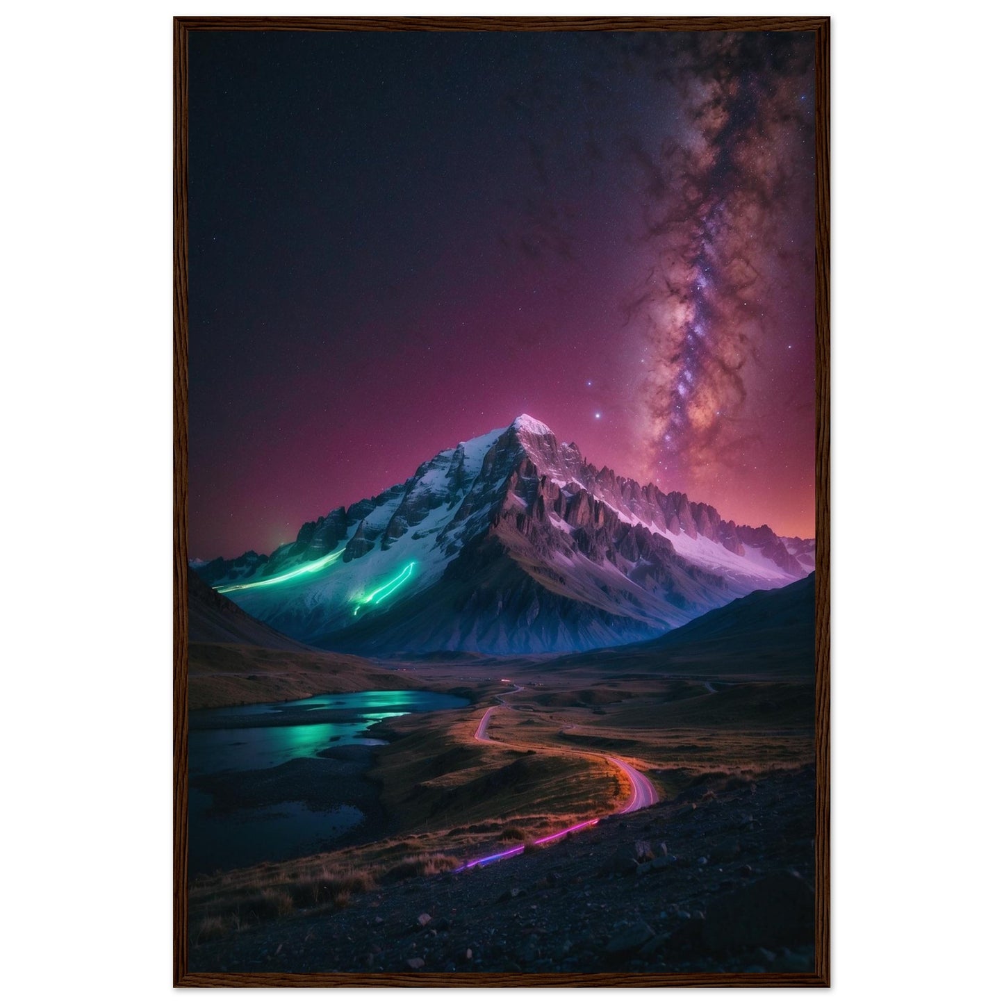 Premium Matte Paper Wooden Framed Poster