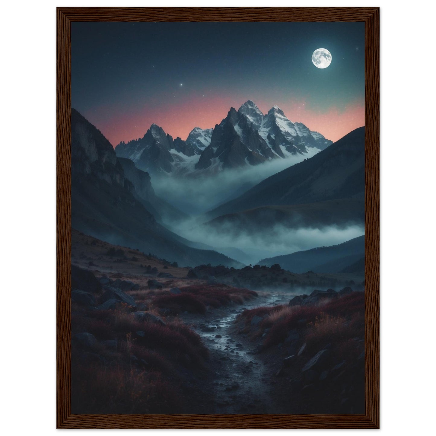 Premium Matte Paper Wooden Framed Poster