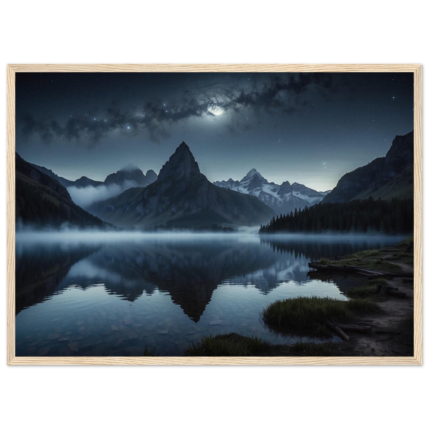 Premium Matte Paper Wooden Framed Poster