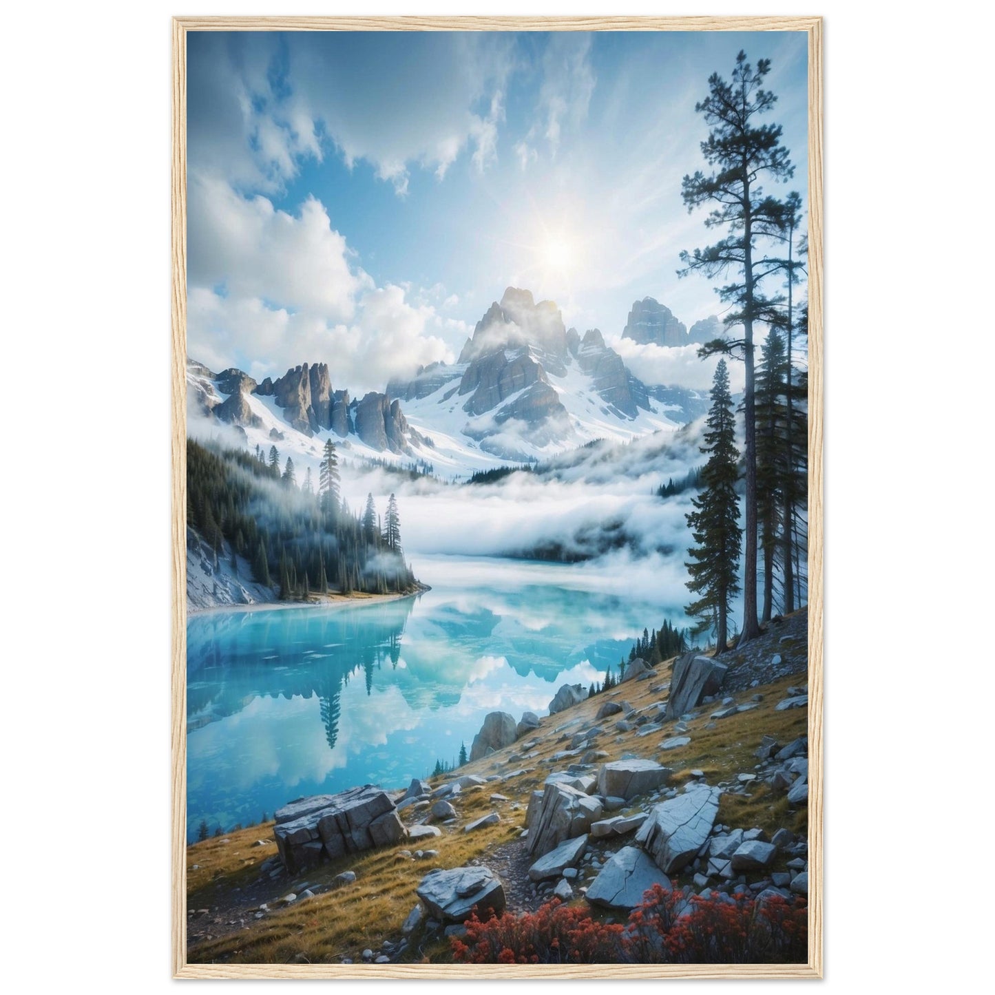 Premium Matte Paper Wooden Framed Poster