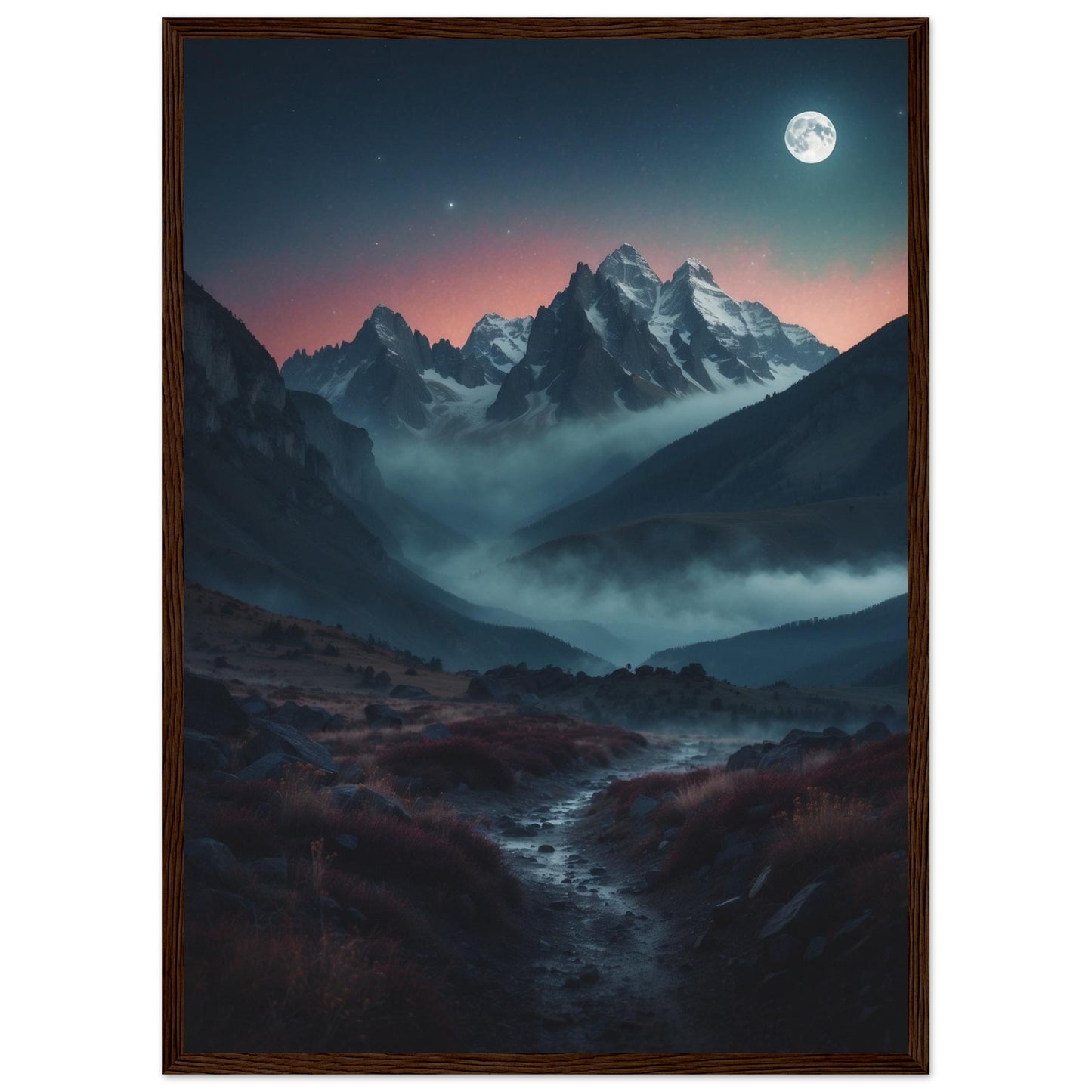 Premium Matte Paper Wooden Framed Poster