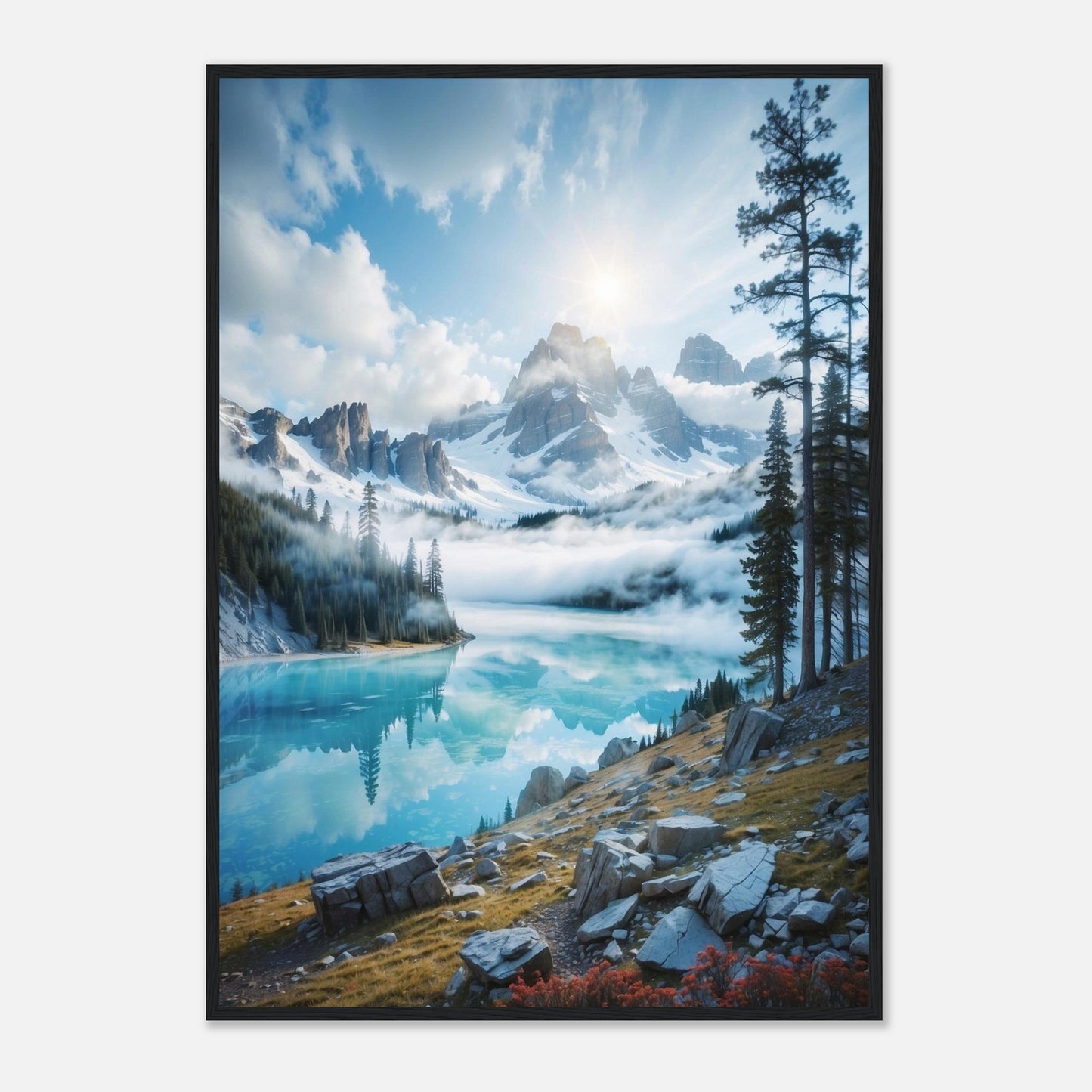 Premium Matte Paper Wooden Framed Poster