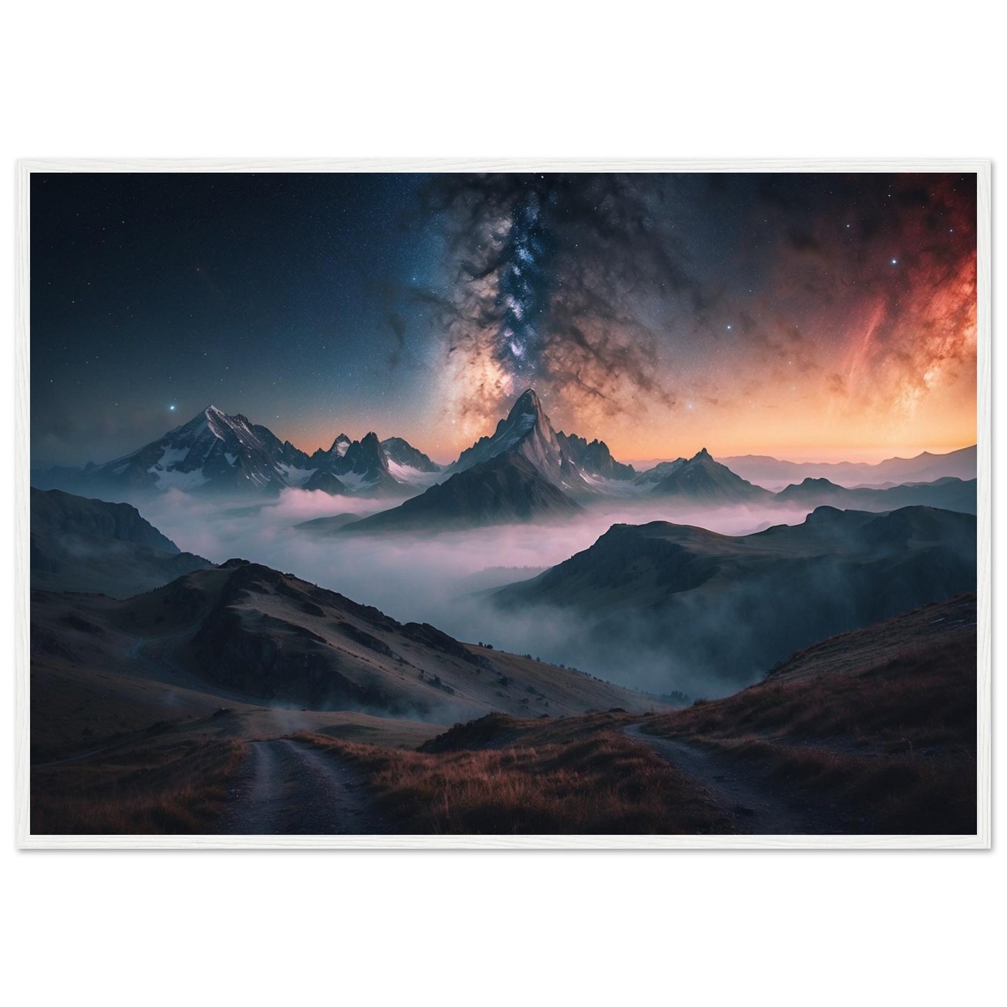 Premium Matte Paper Wooden Framed Poster