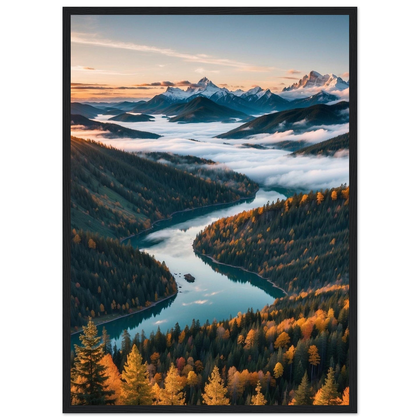 Premium Matte Paper Wooden Framed Poster