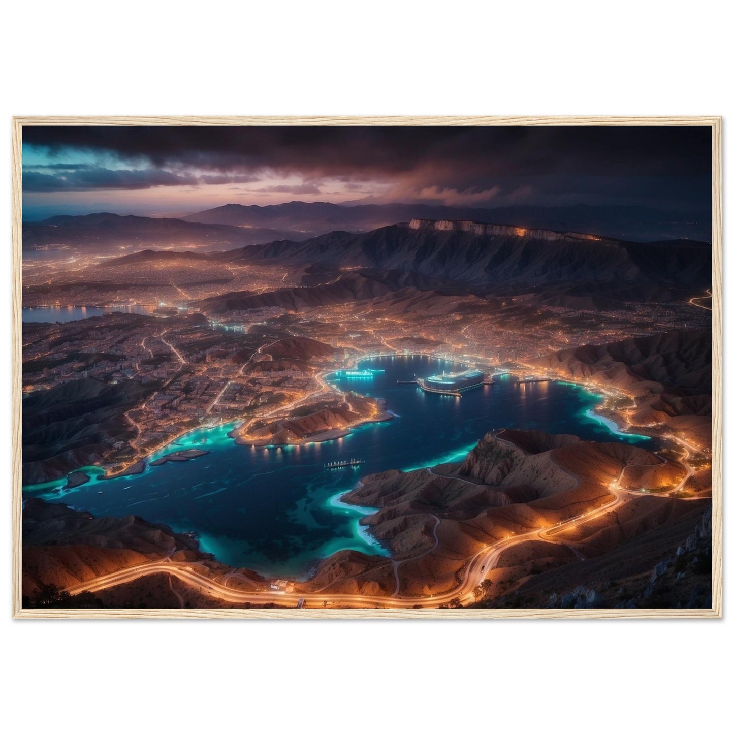 Premium Matte Paper Wooden Framed Poster