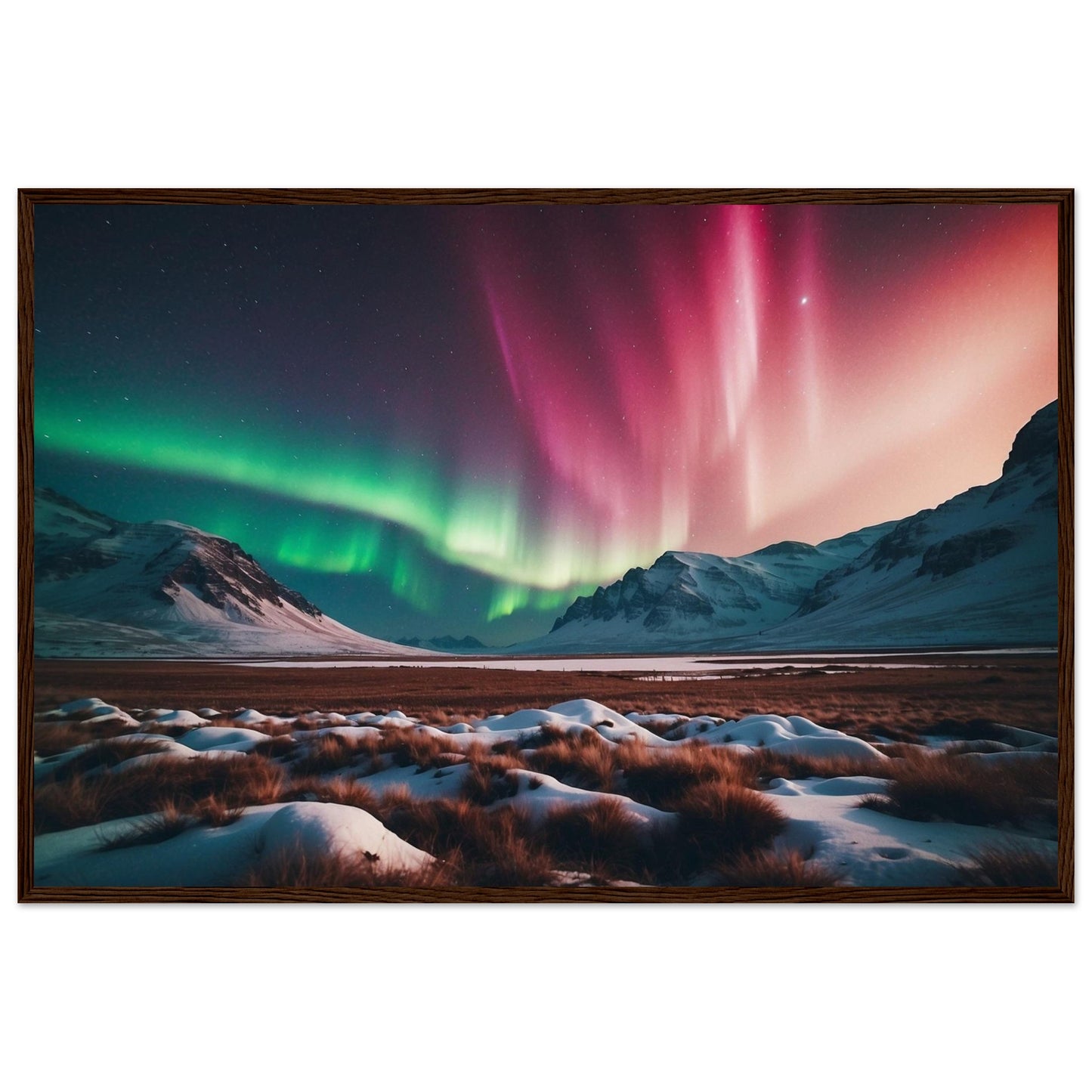 Premium Matte Paper Wooden Framed Poster