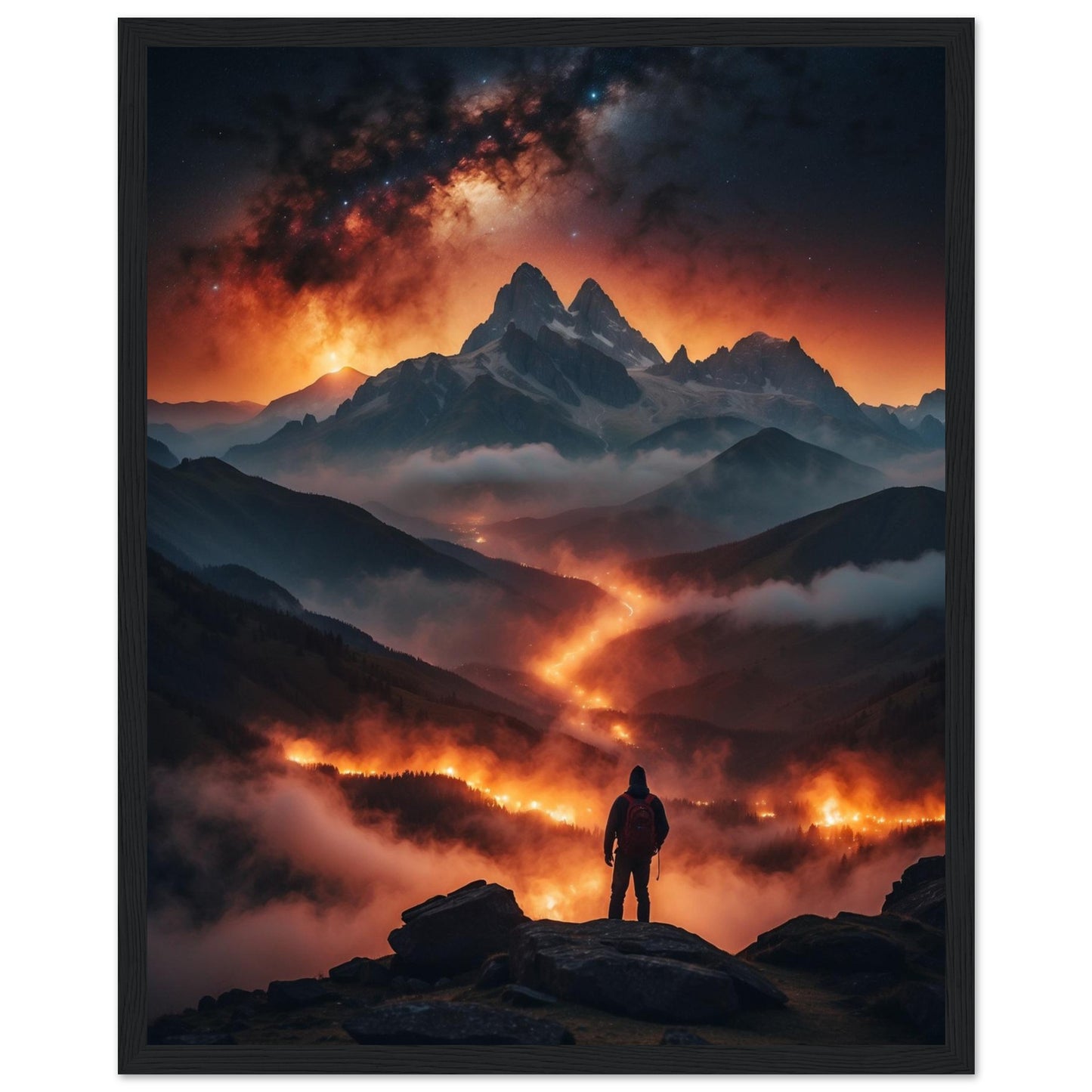 Premium Matte Paper Wooden Framed Poster