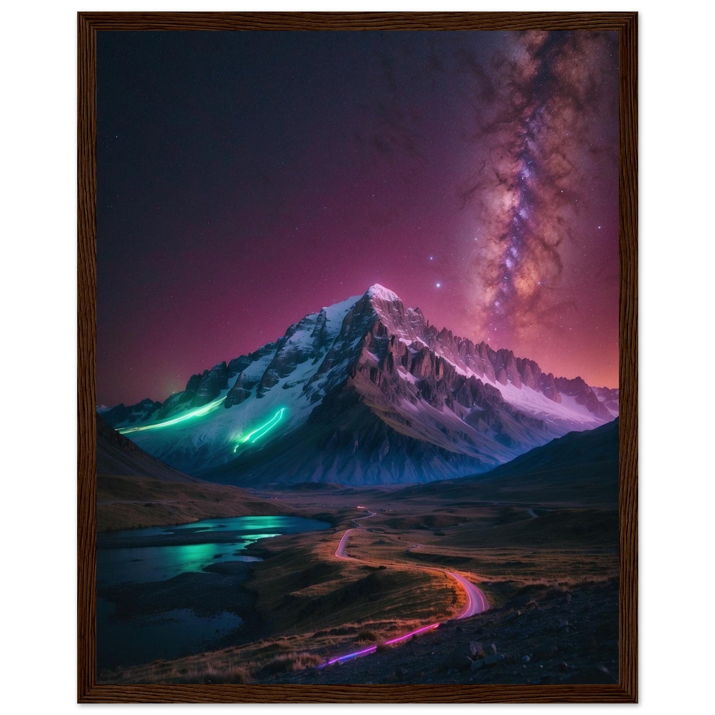 Premium Matte Paper Wooden Framed Poster