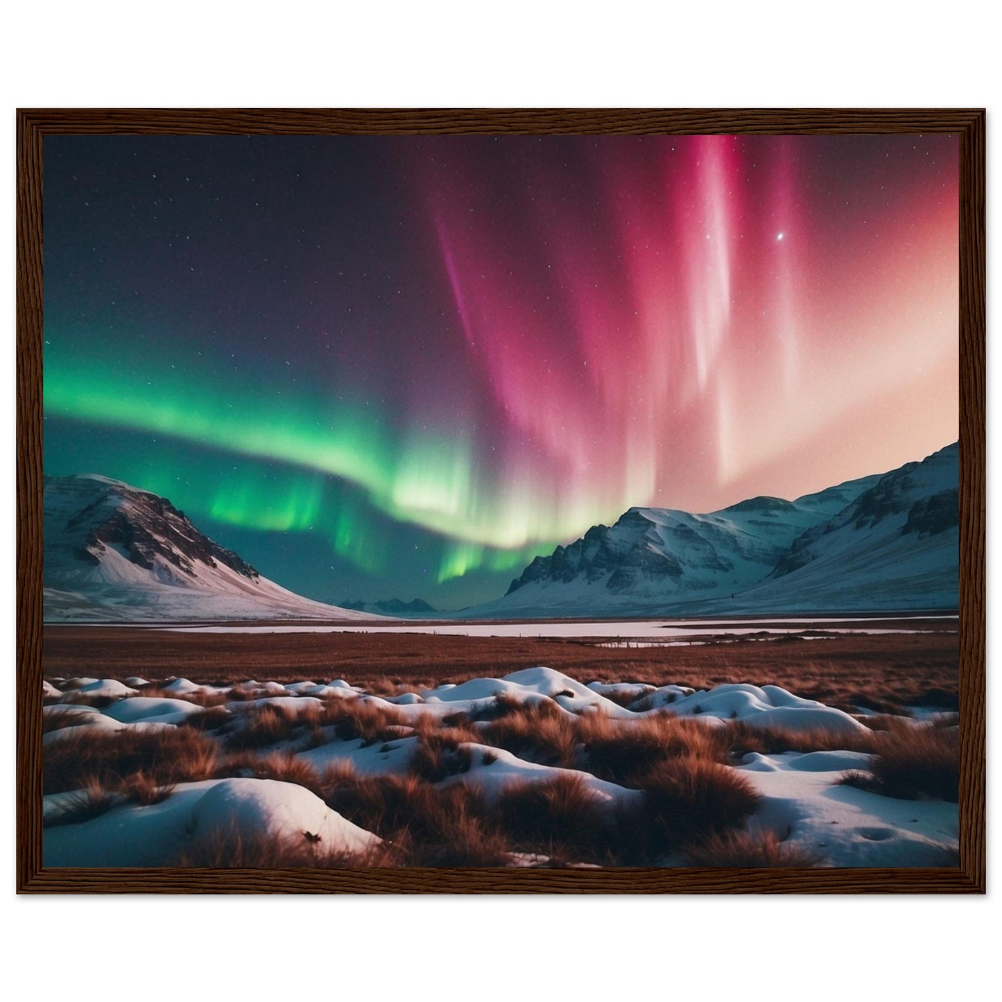 Premium Matte Paper Wooden Framed Poster