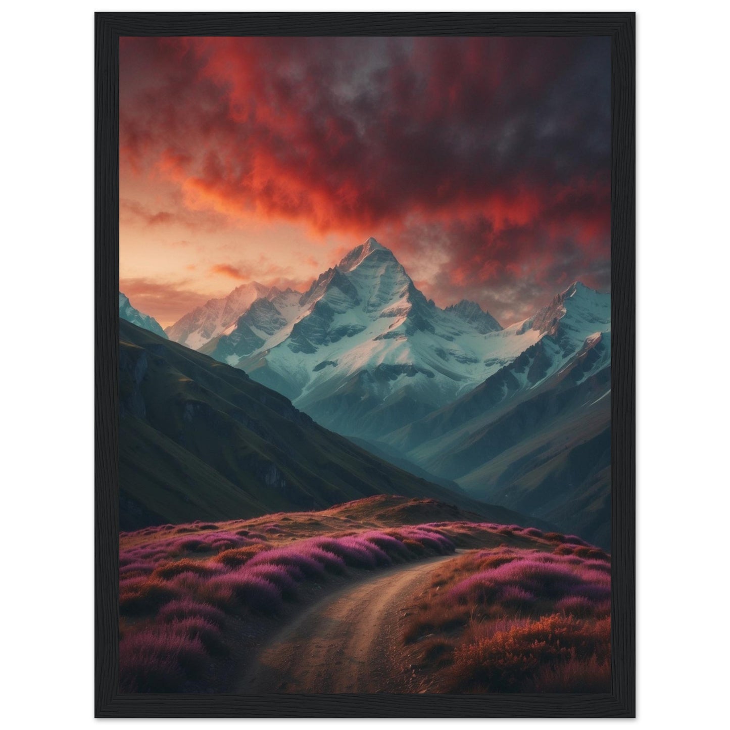 Premium Matte Paper Wooden Framed Poster