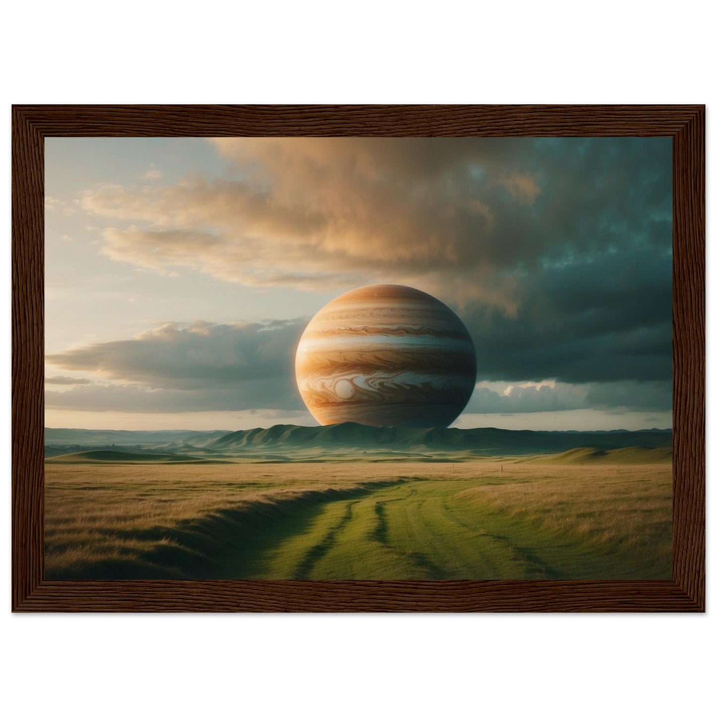 Premium Matte Paper Wooden Framed Poster