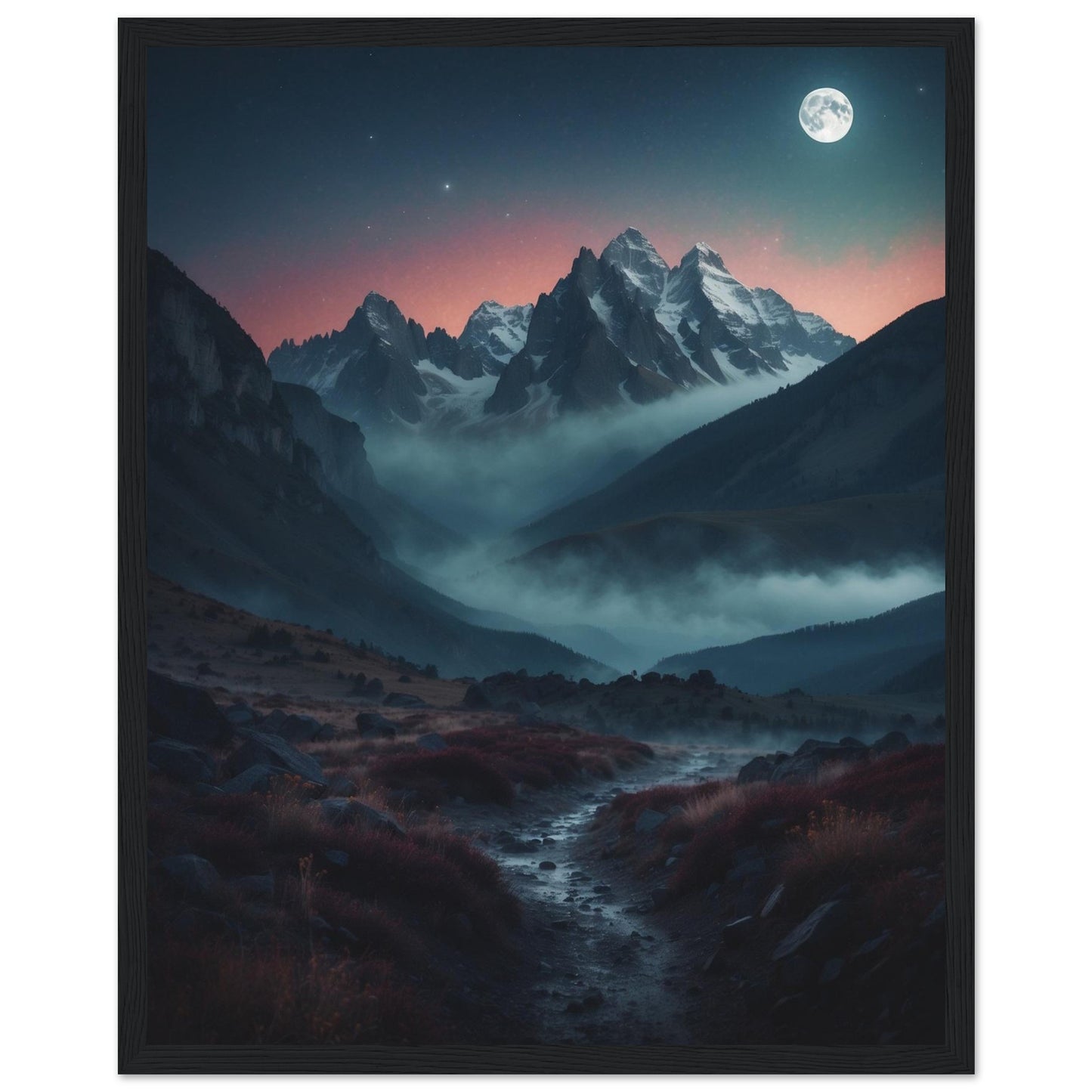 Premium Matte Paper Wooden Framed Poster