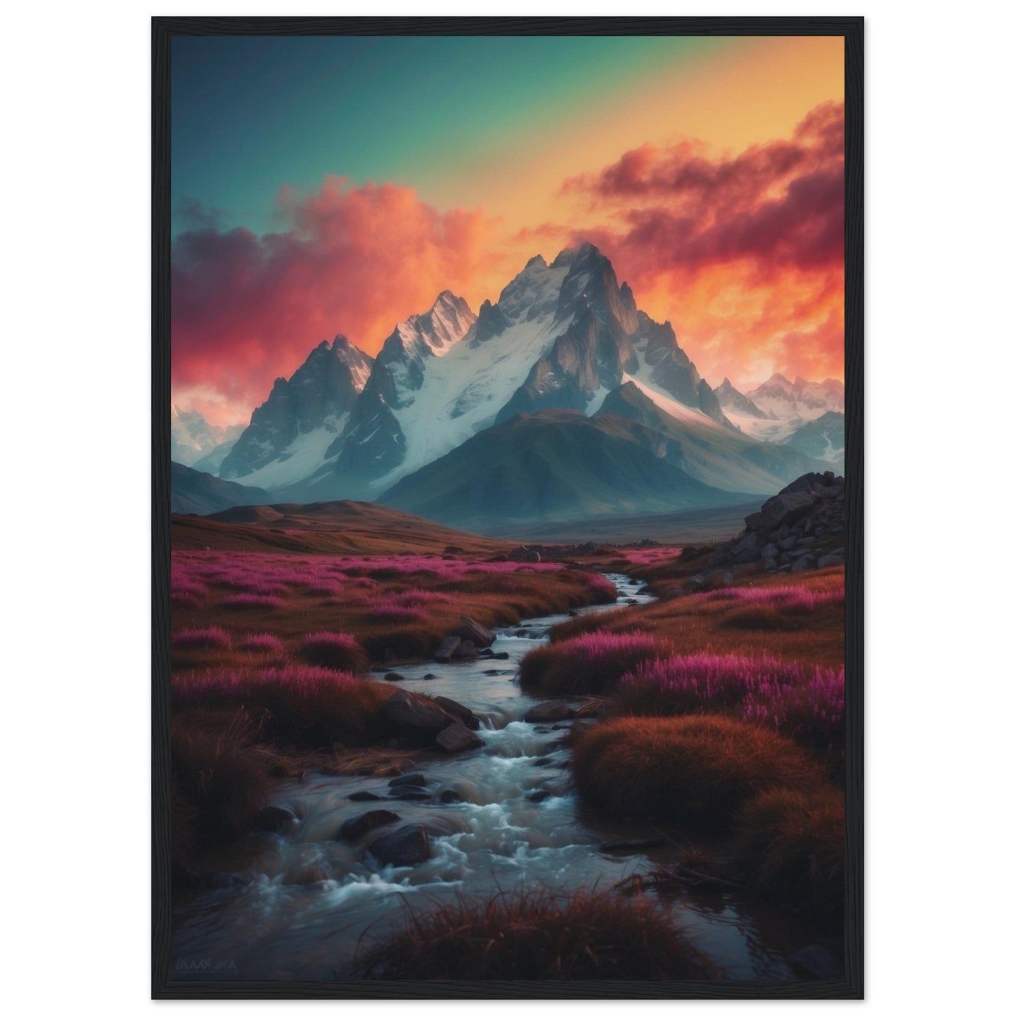 Premium Matte Paper Wooden Framed Poster