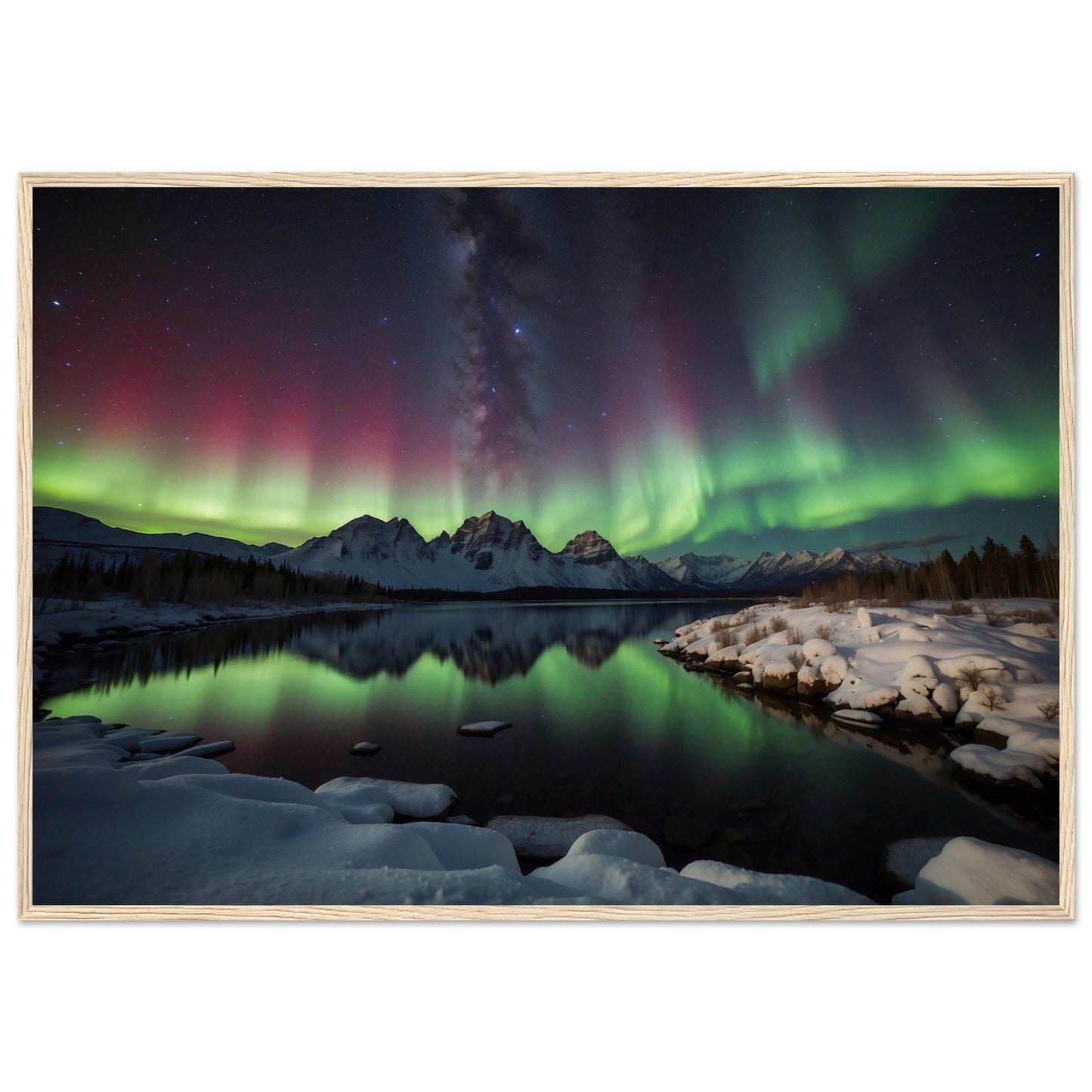 Premium Matte Paper Wooden Framed Poster