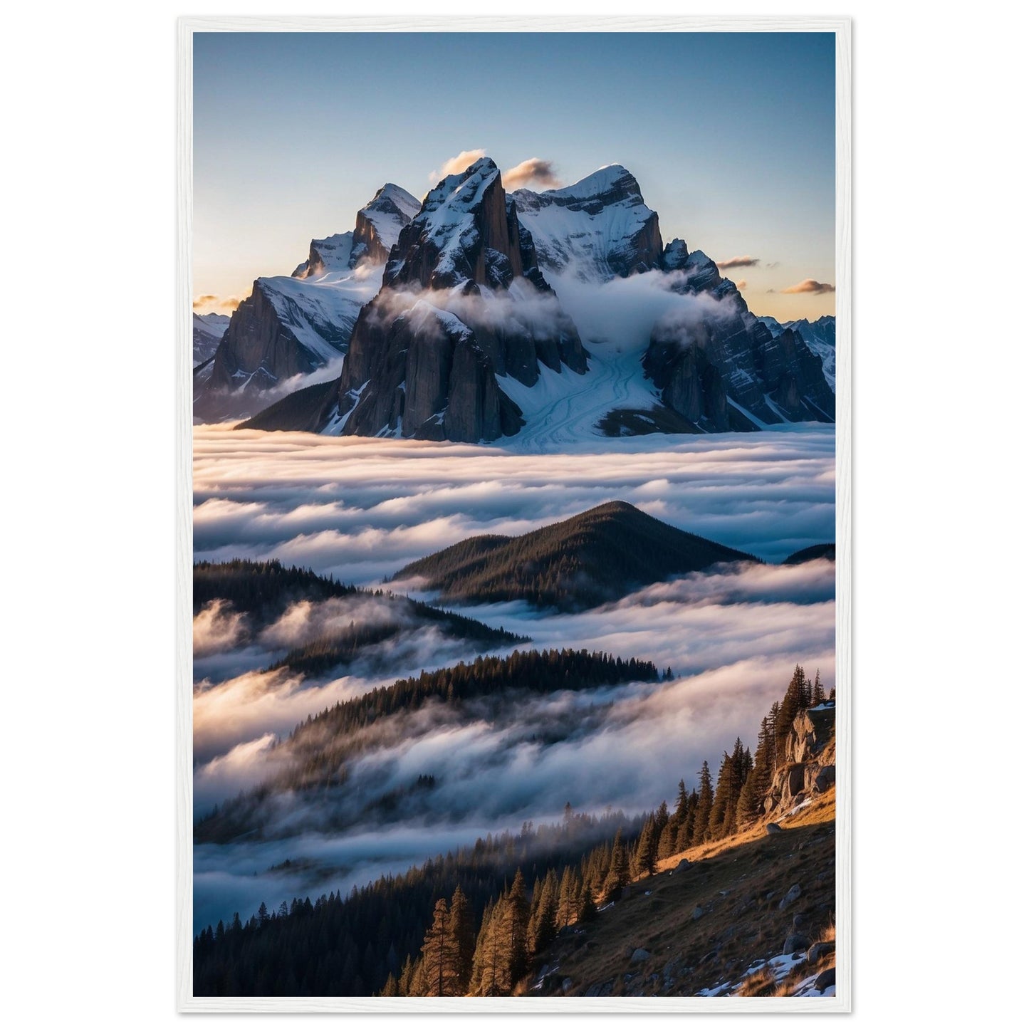 Premium Matte Paper Wooden Framed Poster