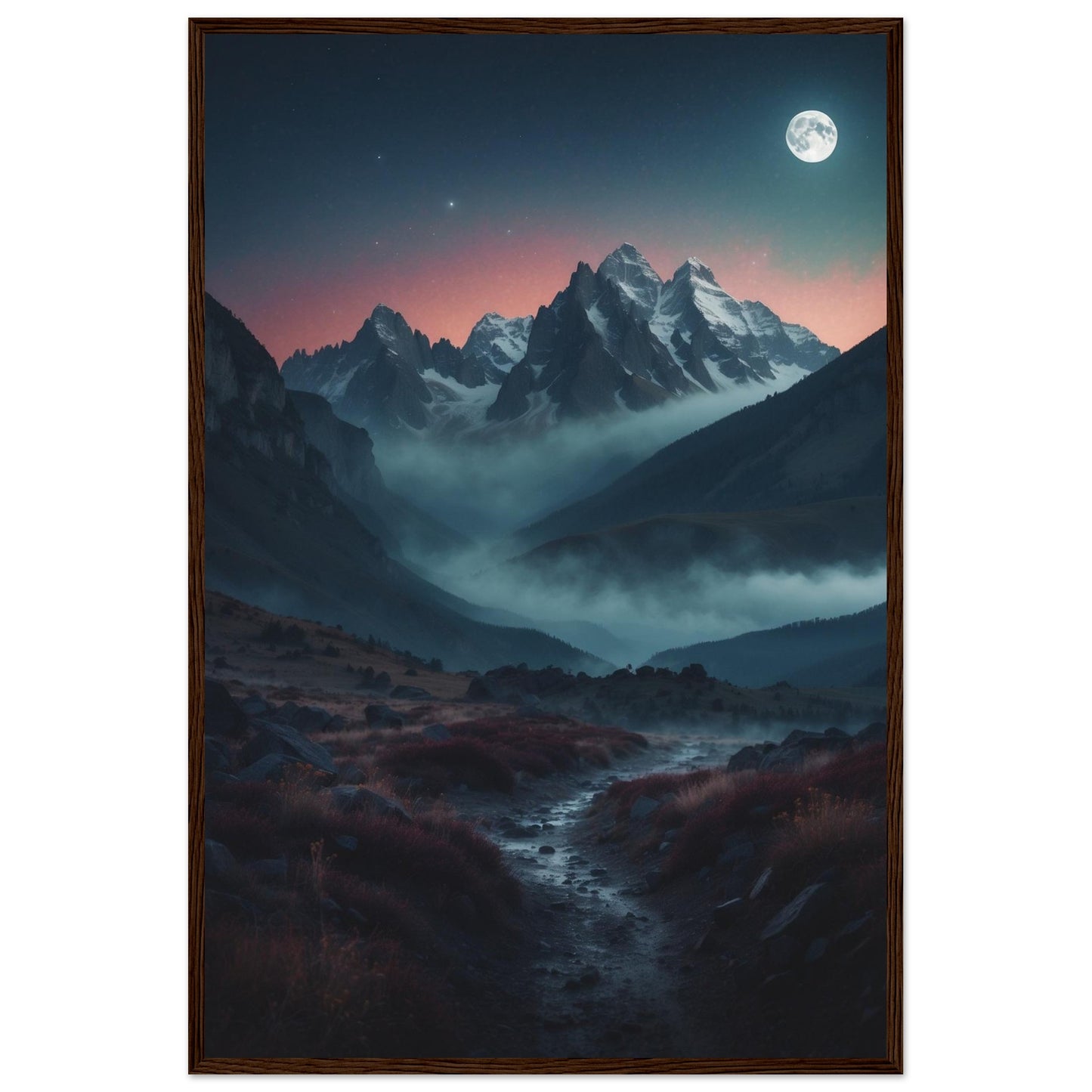 Premium Matte Paper Wooden Framed Poster