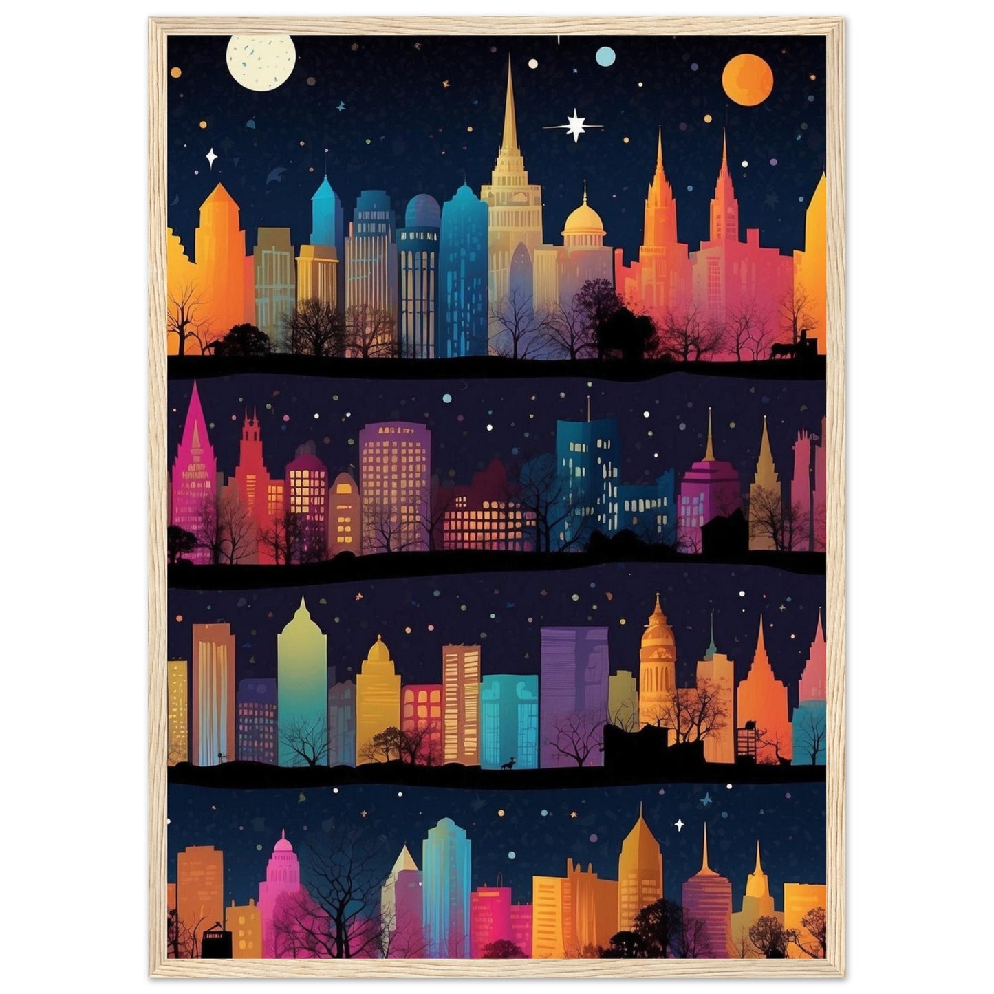 Premium Matte Paper Wooden Framed Poster