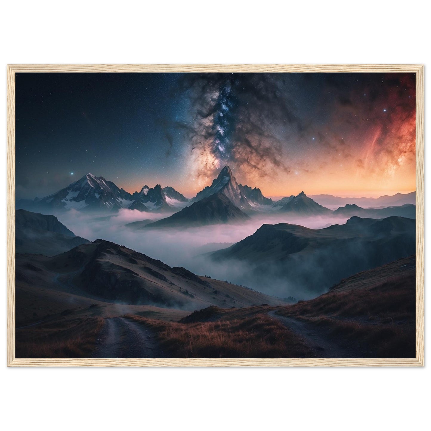 Premium Matte Paper Wooden Framed Poster