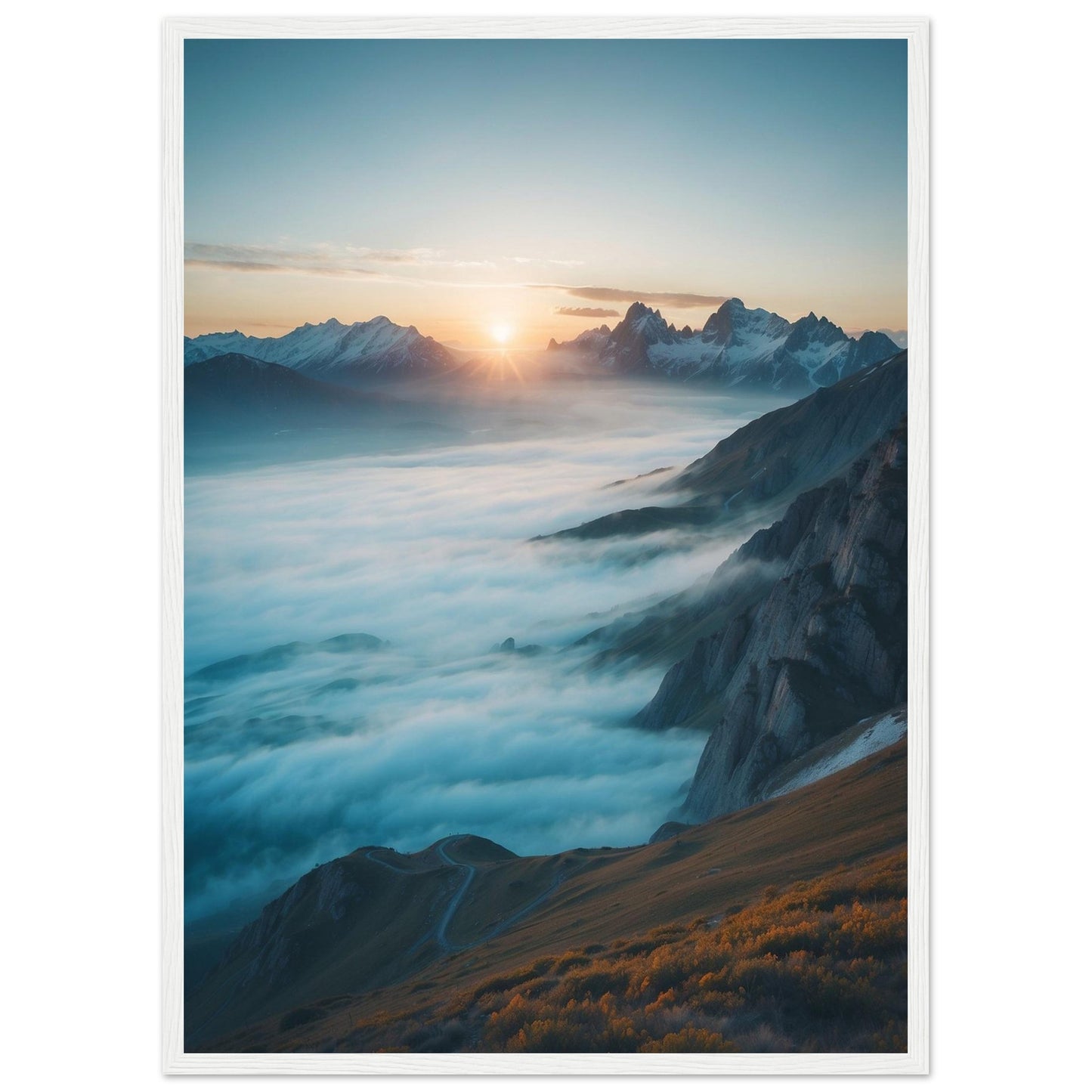 Premium Matte Paper Wooden Framed Poster