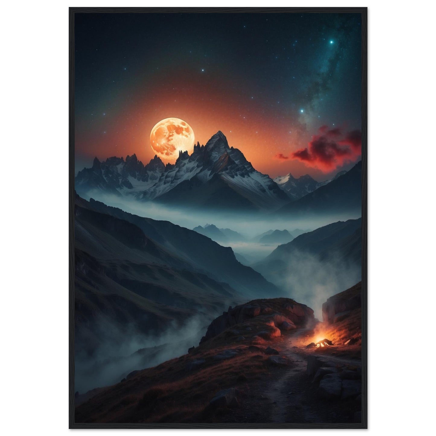 Premium Matte Paper Wooden Framed Poster
