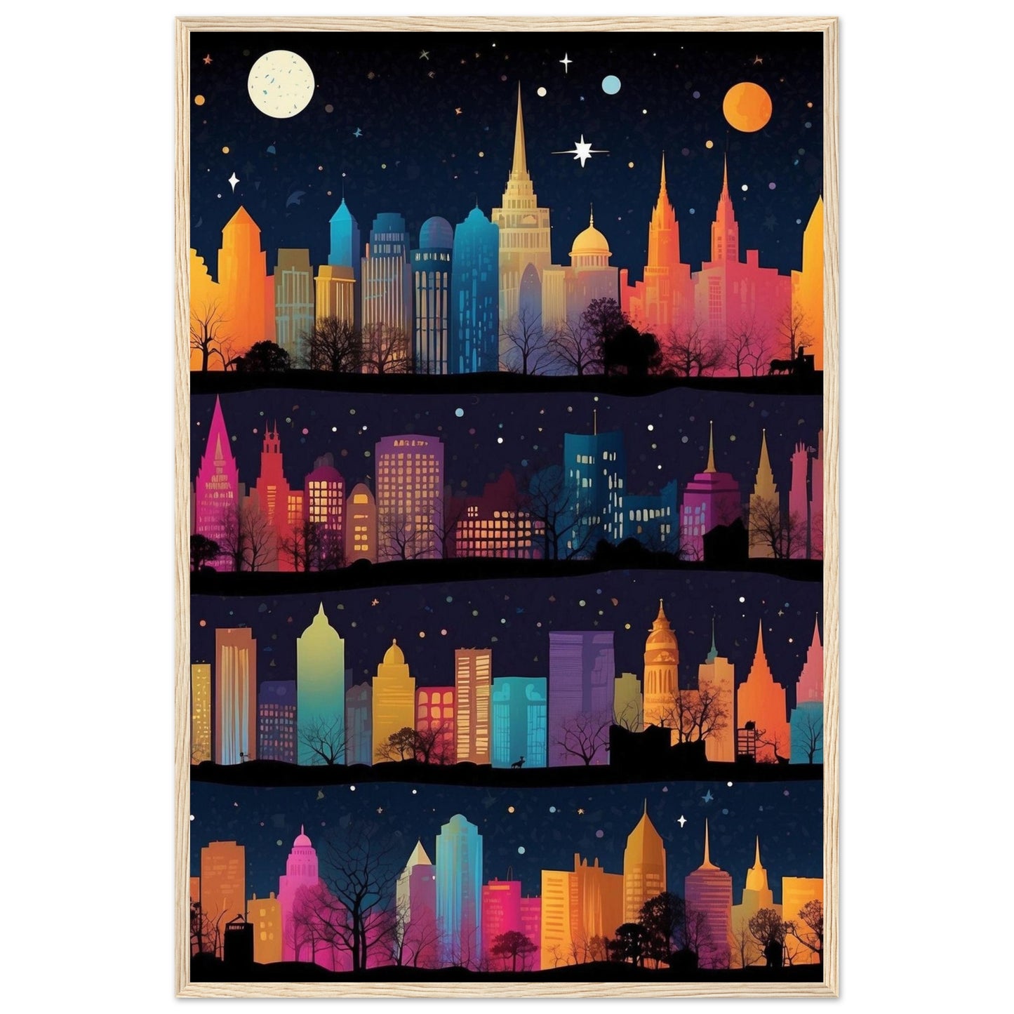 Premium Matte Paper Wooden Framed Poster