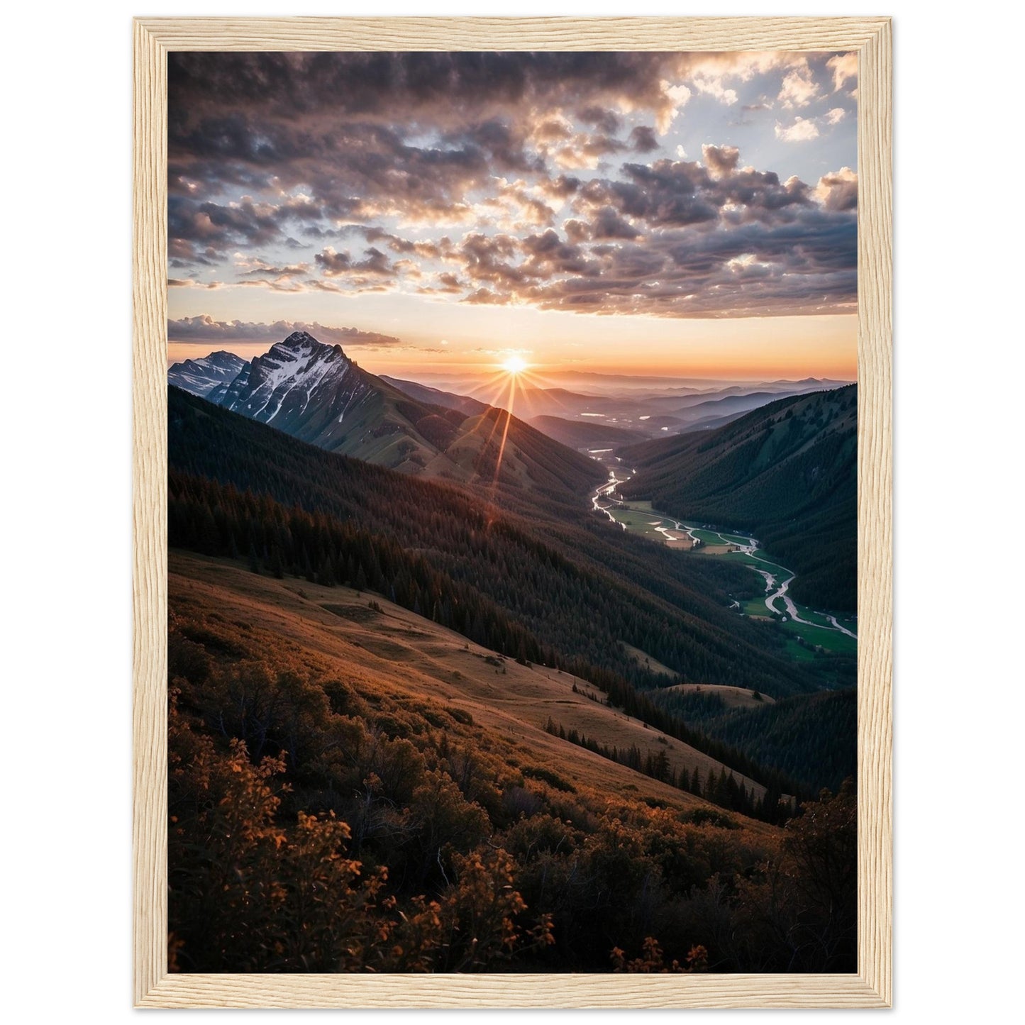 Premium Matte Paper Wooden Framed Poster