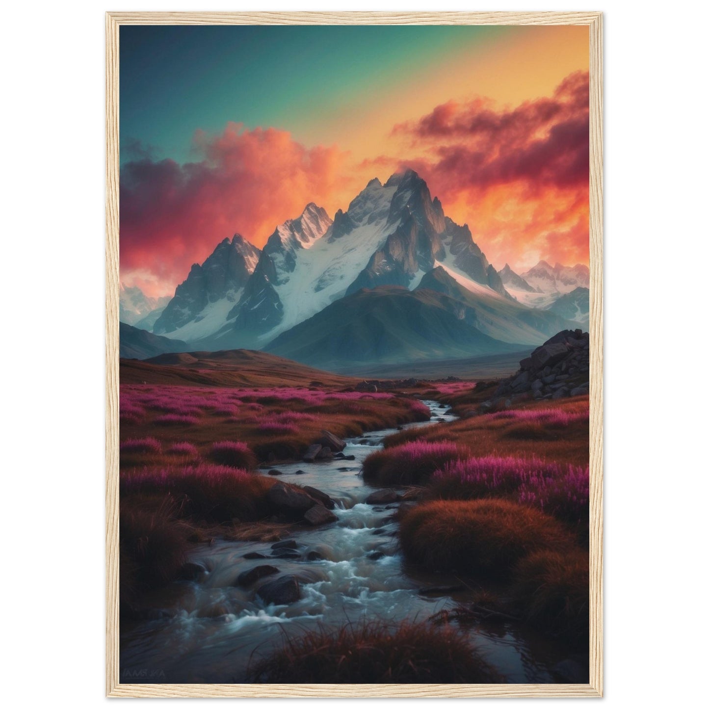 Premium Matte Paper Wooden Framed Poster